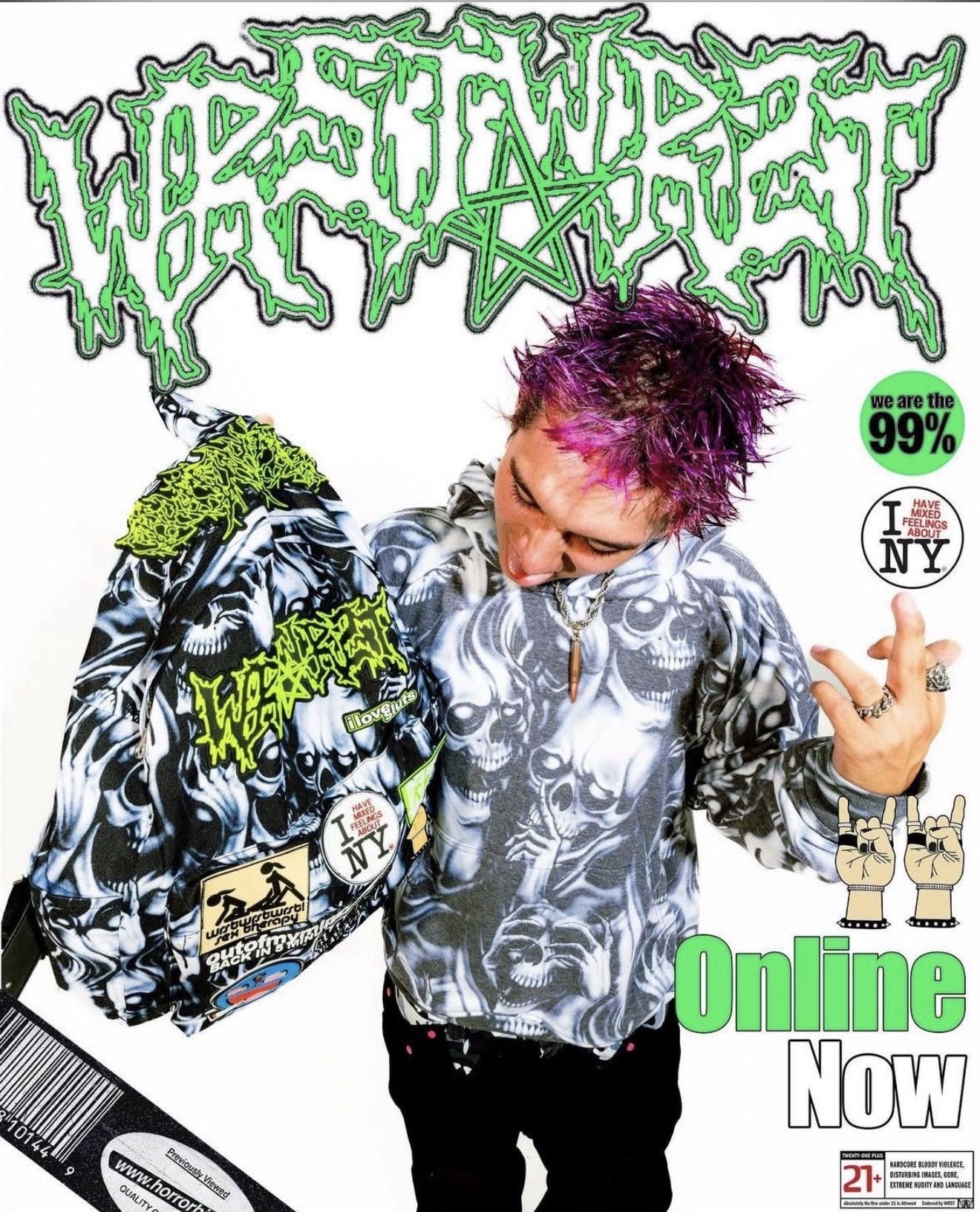 Other wrstwrstwrst skullpile Patchpack Size ONE SIZE - 6 Thumbnail