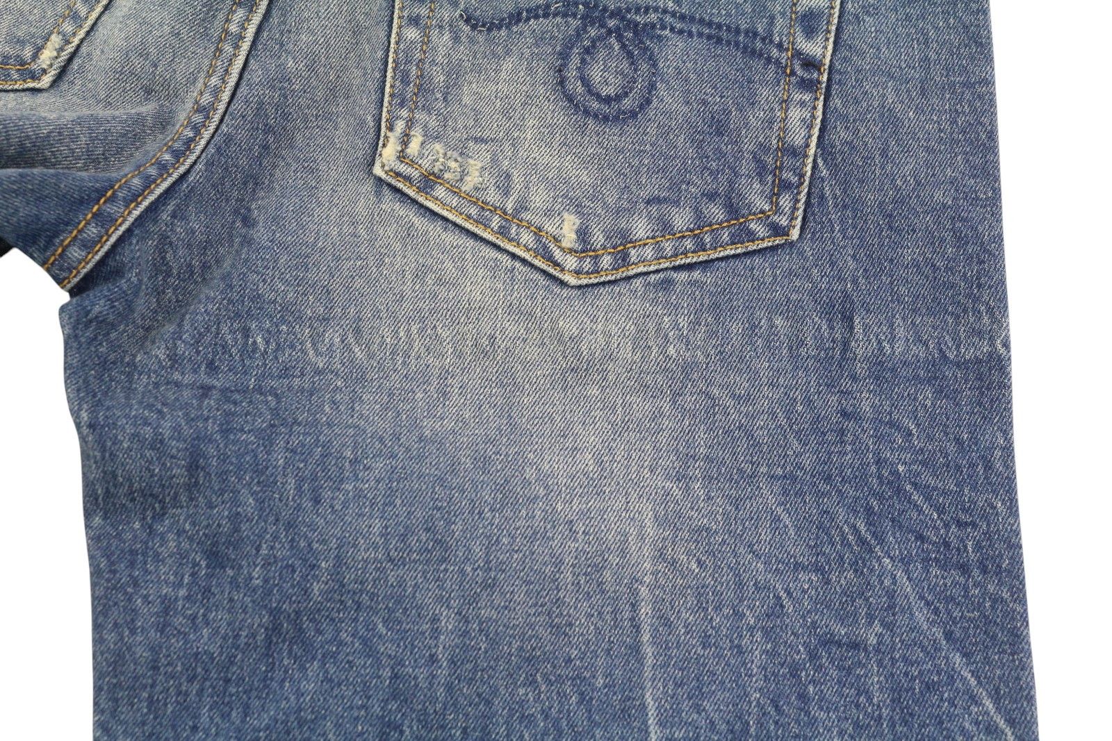 R13 BOY STRAIGHT 26 Cropped Ankle Length Blue Kelly 84453 Size 26" / US 2 / IT 38 - 13 Thumbnail