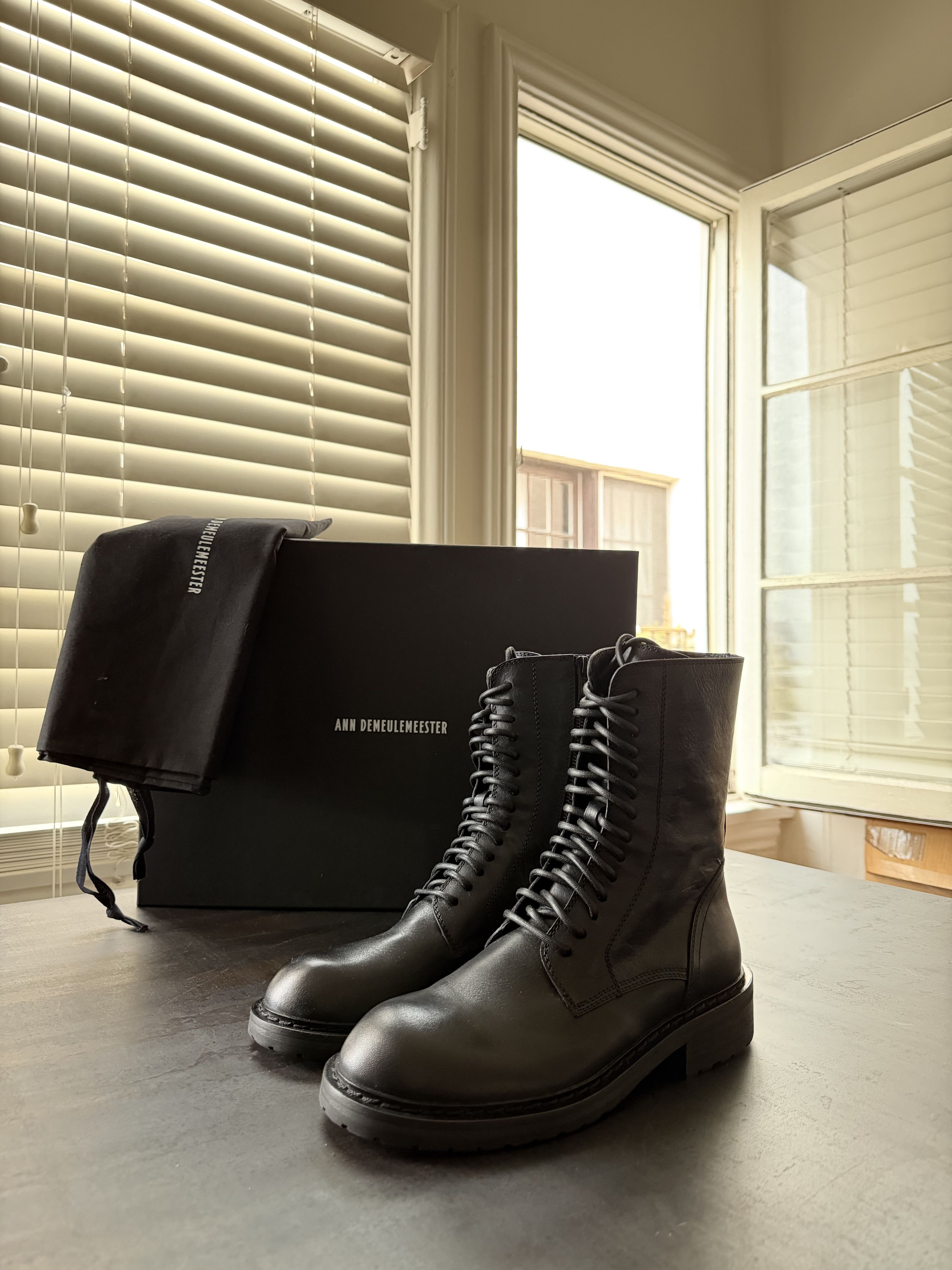 Ann Demeulemeester Ann demeulemeester triple lace boots sz 41-42