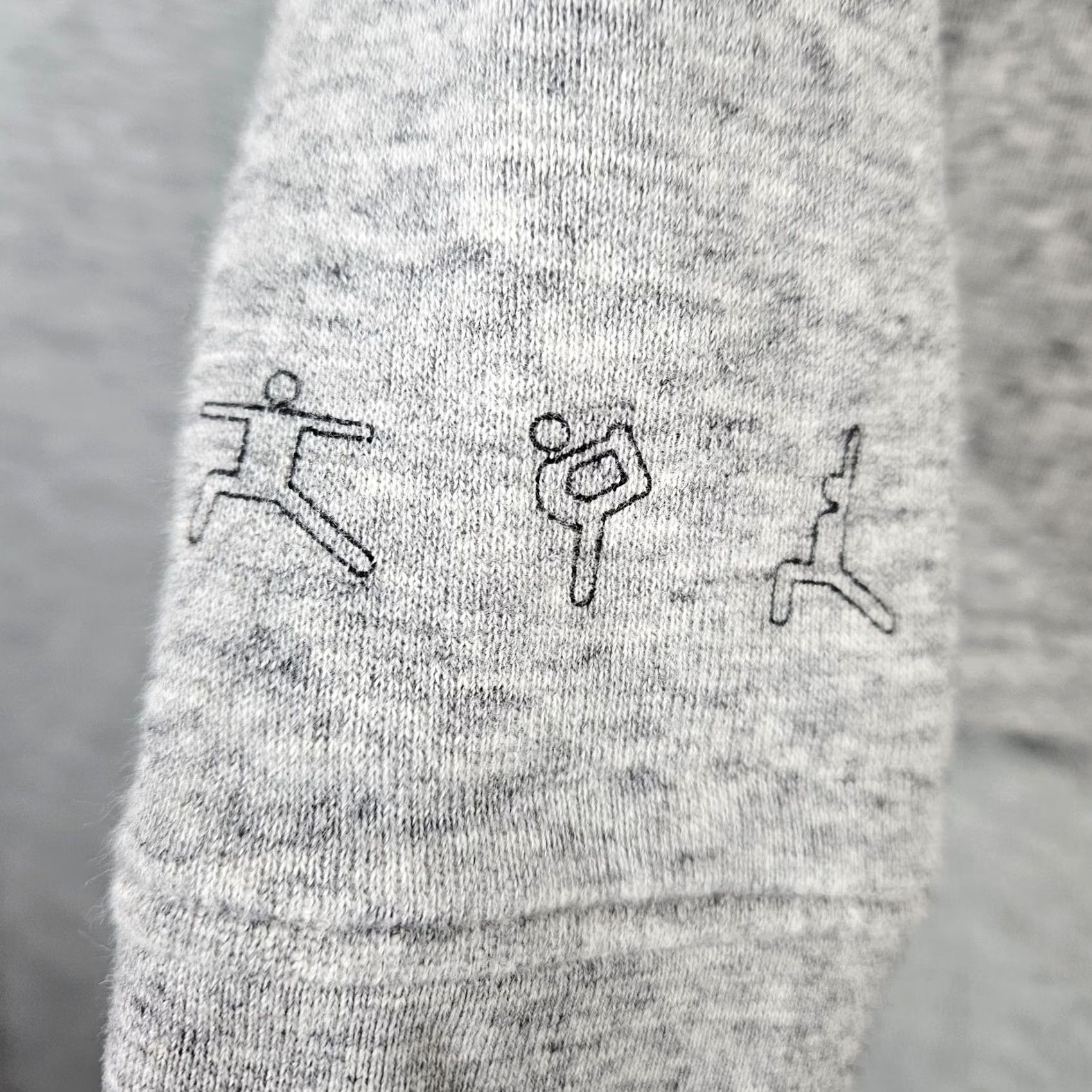Madewell MWL Madewell Leisure Club Logo Printed Cropped Gray Sweatshirt XS Women Sweatshirt, Logo, All Seasons, Cotton Polyester, Fleece, Pullover, Crew Neck Size XS / US 0-2 / IT 36-38 - 5 Thumbnail