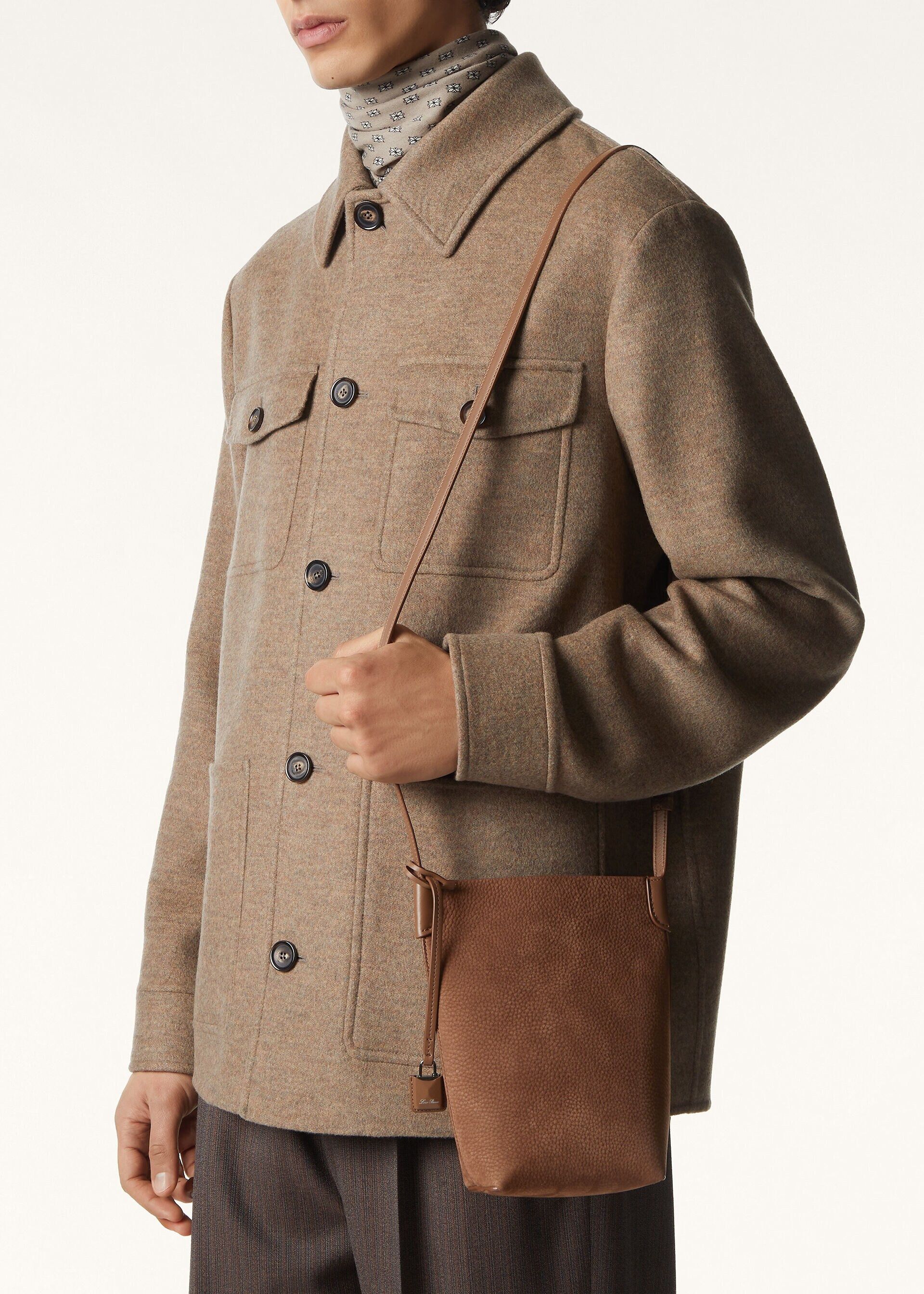 Loro Piana os11x0426 FLM0015 Size: OS / Bale Phone Case in Brownie Size ONE SIZE - 5 Thumbnail