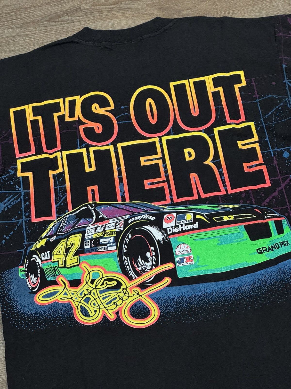 NASCAR Vintage 1993 Kyle Petty Mello Yello NASCAR AOP T-Shirt Size US M / EU 48-50 / 2 - 6 Thumbnail