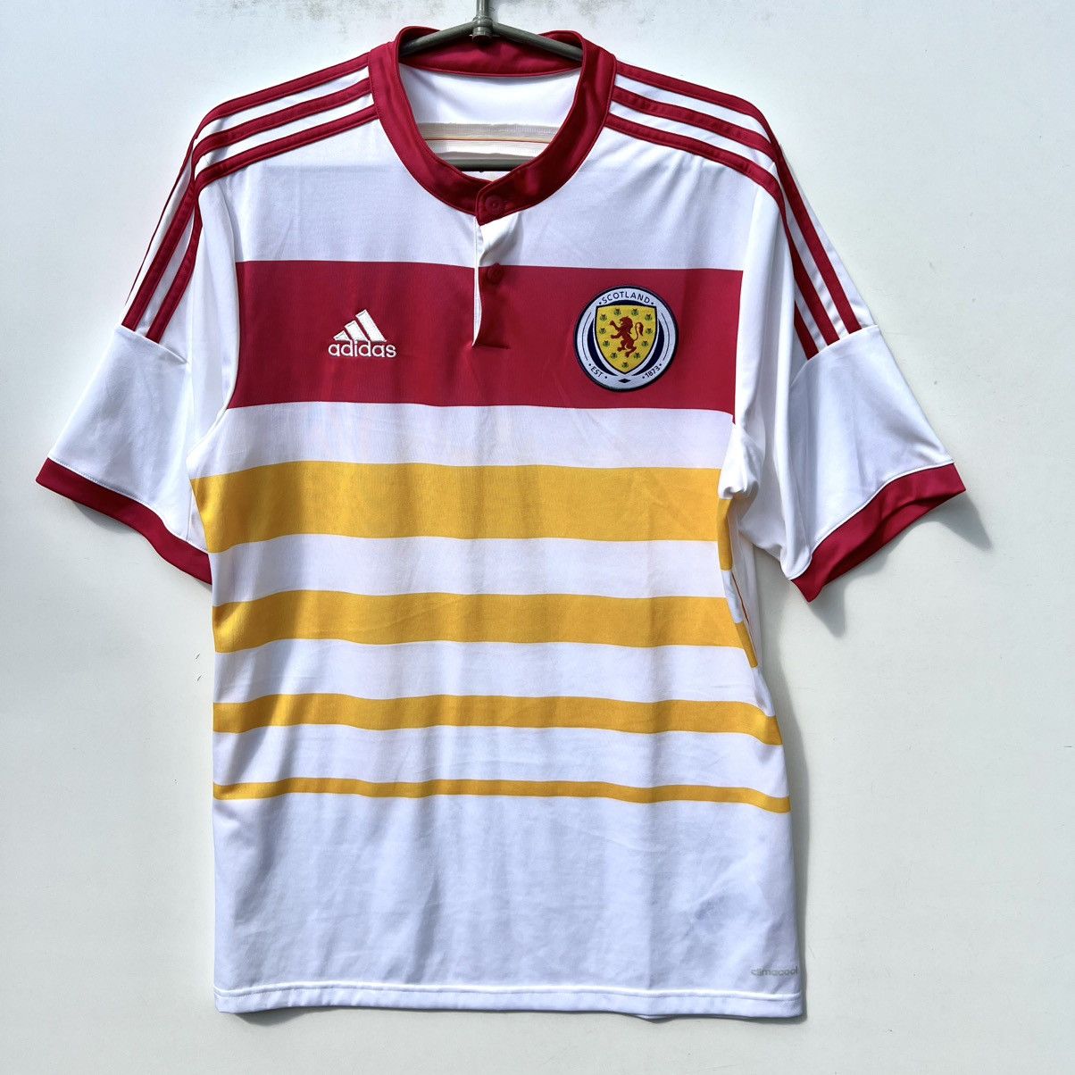 Adidas Adidas Scotland 2014 2015 soccer jersey football t shirt Size US L / EU 52-54 / 3 - 1 Thumbnail