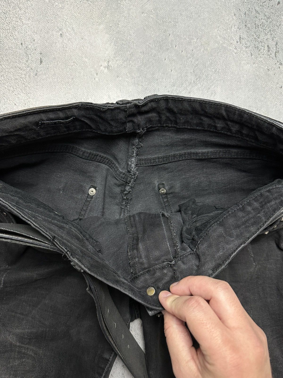 Philipp Plein Philipp Plein Boyfriend Opium Jeans With a Belt Avant Garde Size 32" / US 10 / IT 46 - 6 Thumbnail