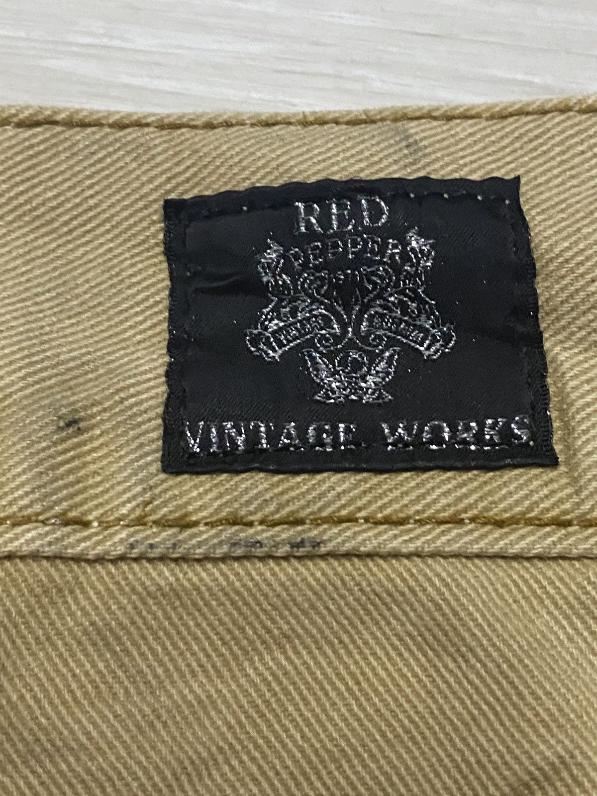 Japanese Brand Red Pepper Avantgarde Skull Button Distressed Loose Jeans Size US 33 - 25 Thumbnail