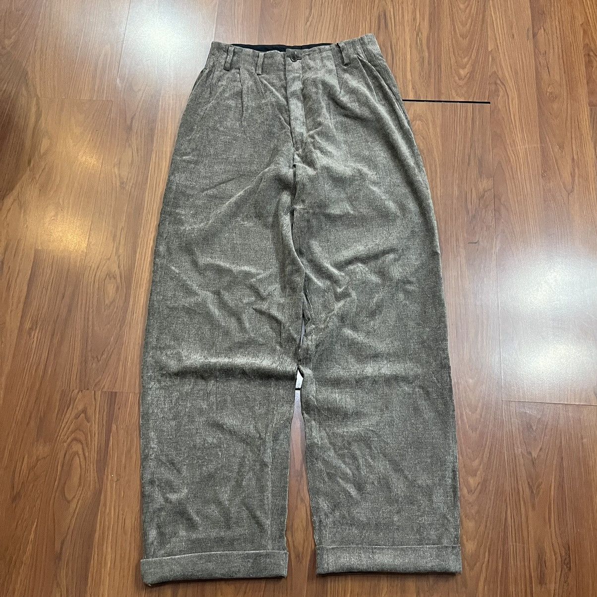 🔥NEED GONE🔥90s Issey Miyake Tete Homme Baggy Corduray
