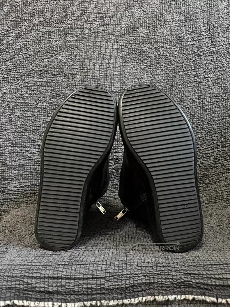 Rick Owens RICK OWENS Pure Black Leather Open-toe High-top Aviator Sh Size US 6 / EU 39 - 8 Thumbnail
