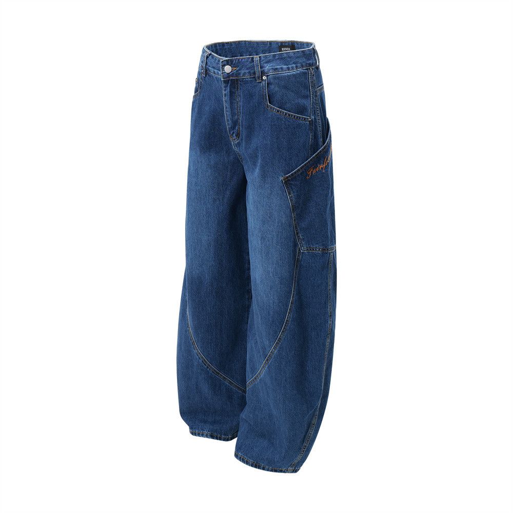 Japanese Brand × Jean Men's street style loose multi-pocket cargo scimitar jeans Size US 32 / EU 48 - 2 Thumbnail