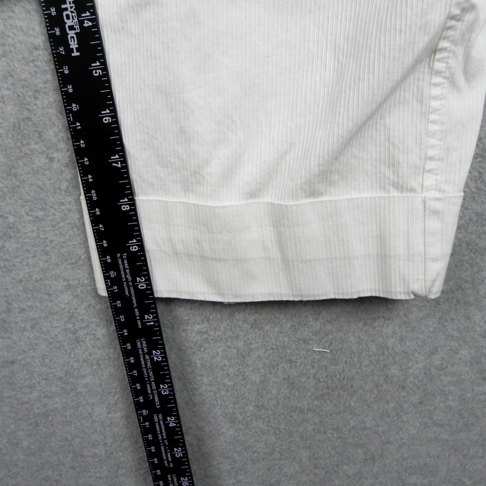 Calvin Klein Calvin Klein Pants Womens 10 Riley Capri Cargo White Flex Drawstring Pockets Size 32" / US 10 / IT 46 - 7 Thumbnail