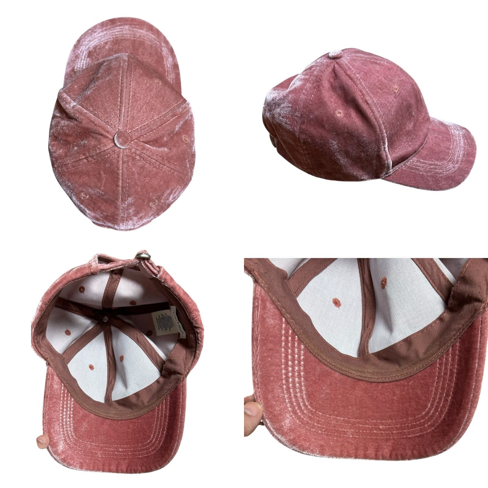 Lucky Brand Lucky Brand Pink Baseball Hat Cap Women’s Adjustable Trucker Soft Cap Baseball Hat Size ONE SIZE - 8 Thumbnail