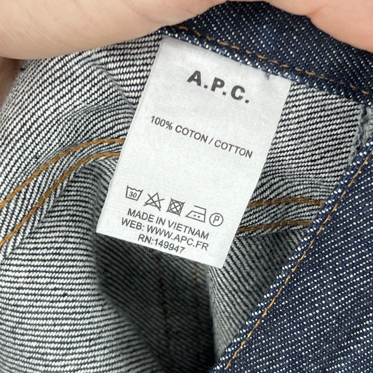 A.P.C. × Designer Men’s 🇫🇷 A.P.C. Petite New Standard Raw Selvedge Denim Sz 31 Size US 31 - 13 Thumbnail