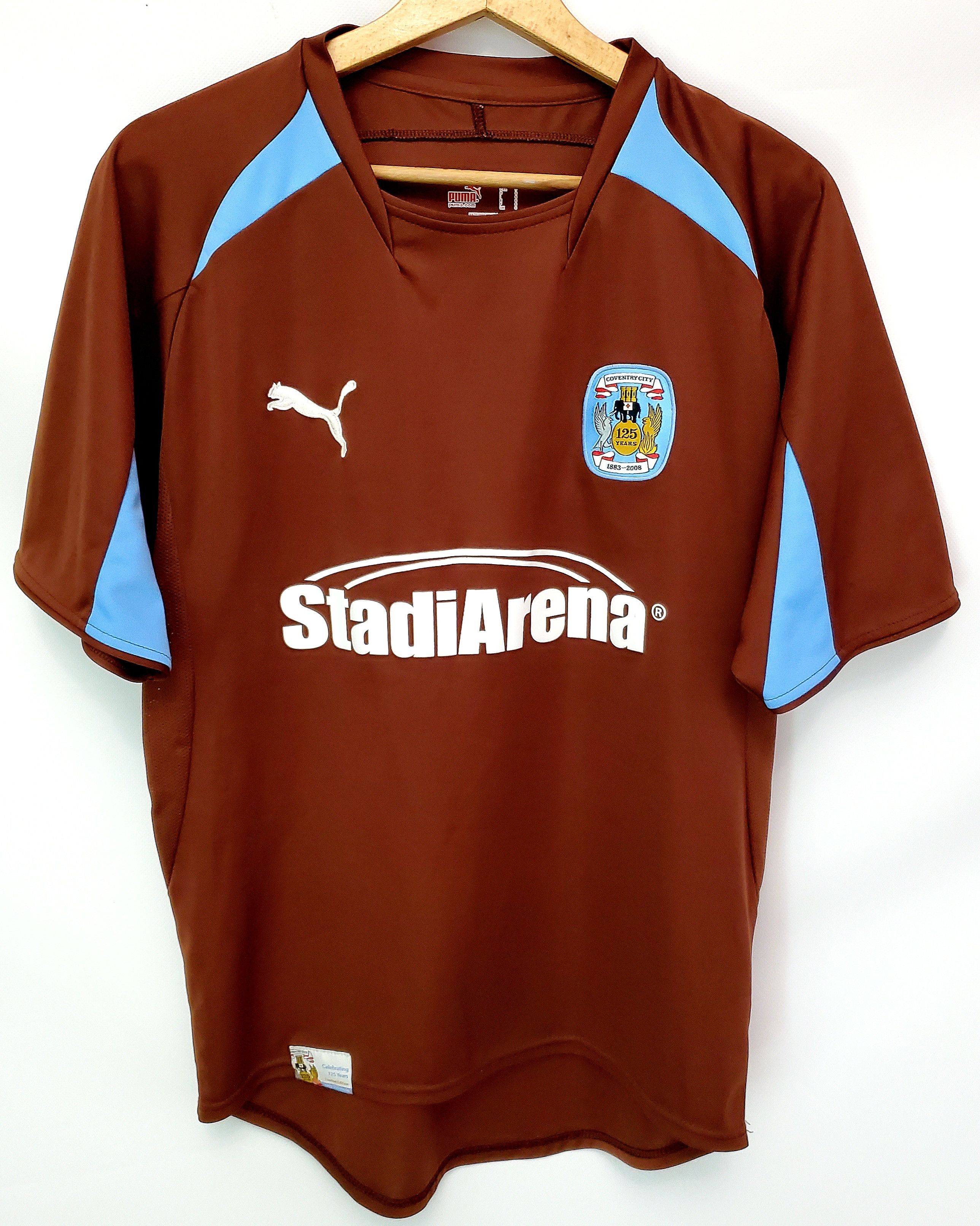 image of Puma x Soccer Jersey Coventry City 2008-09 125 Years Special Anniversary S,m in Brown (Size Small)