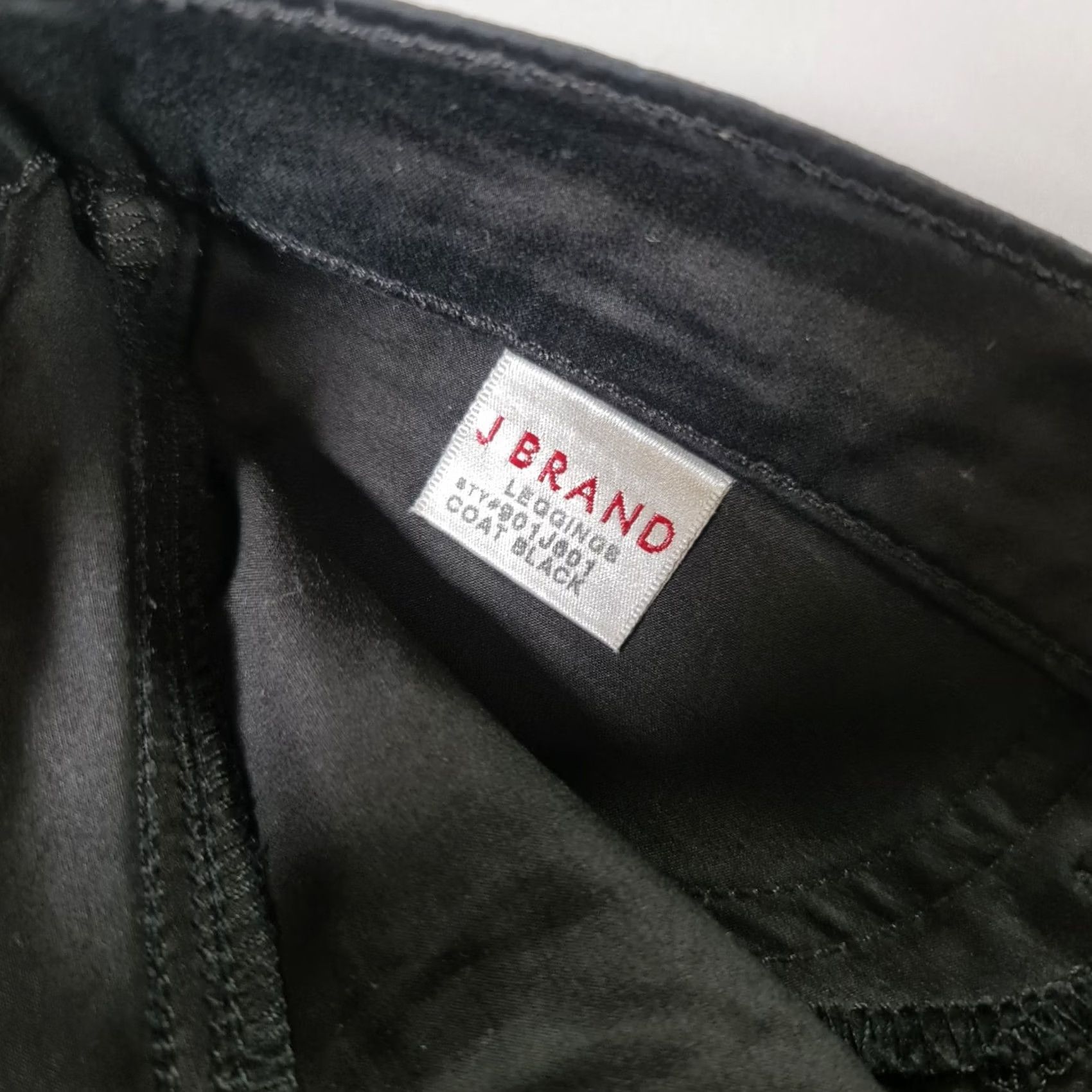 J Brand J Brand Jeans Leggings Black W25 L29 Coated Jeggings Stretch Low Rise 5-Pocket Womens Regular Jeans Size 42" / US 20 - 8 Thumbnail