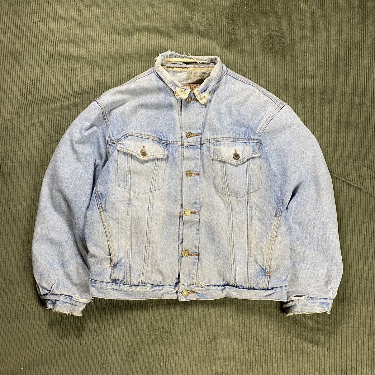 Thrashed Faded Denim Jacket