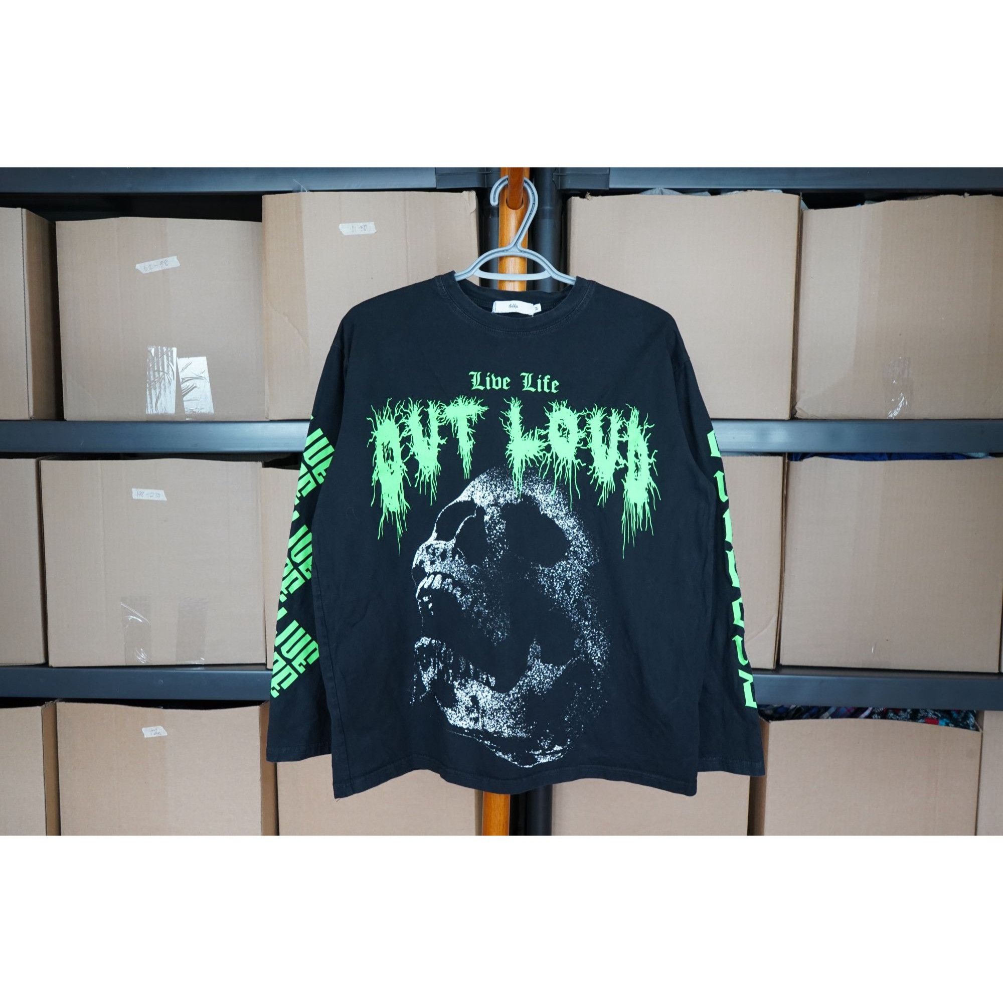 Other #287 Adika "Live Life" Skull Graphic Long Sleeve - Men's M Size US M / EU 48-50 / 2 - 1 Thumbnail