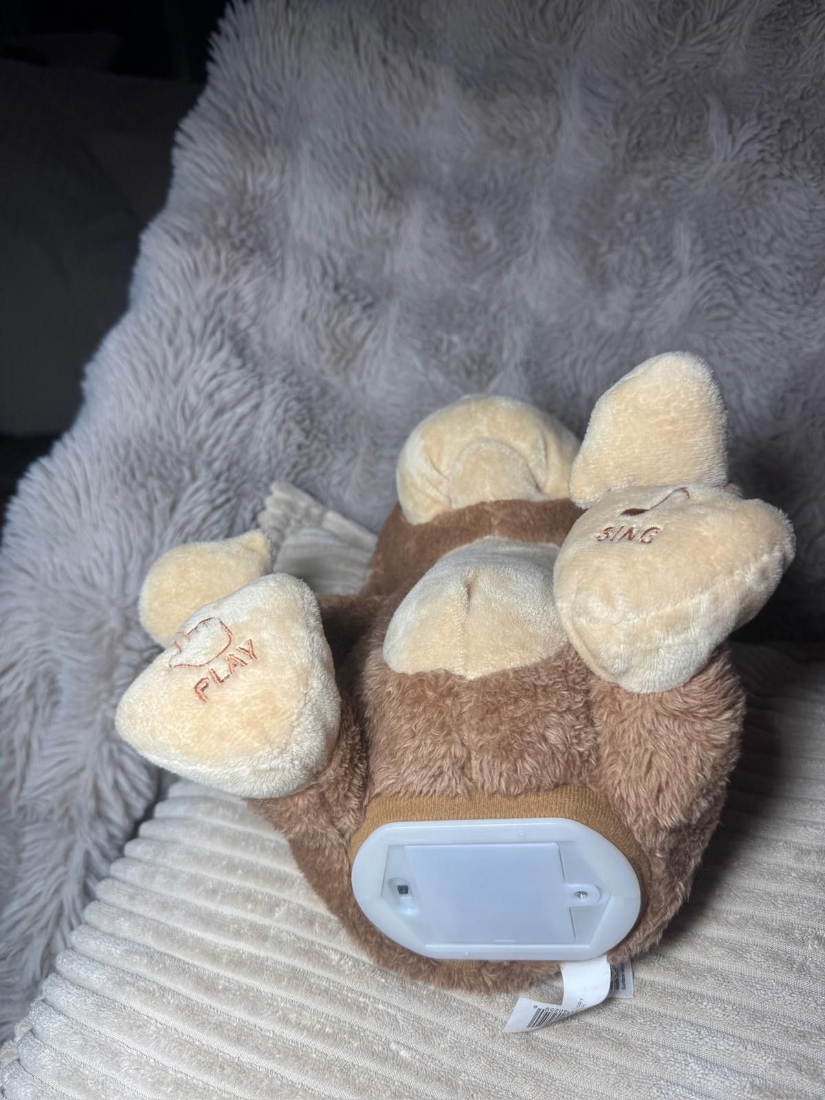 Designer Spark Imagine Plush Monkey Baby Music Toy Size ONE SIZE - 5 Thumbnail