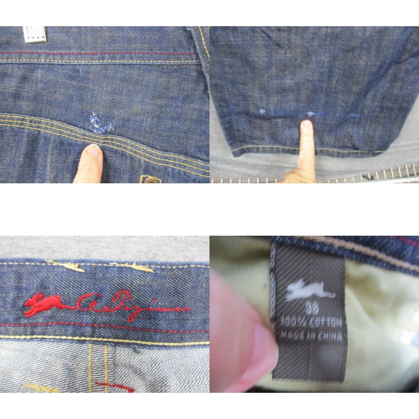 Vintage A Tiziano Andrew Distressed Jeans Original Series 36 Baggy Wide-Leg Y2K Unisex Adults 36 Almond Jeans Hip Hop Distressed 32 Inseam Mens Size US 36 / EU 52 - 9 Thumbnail