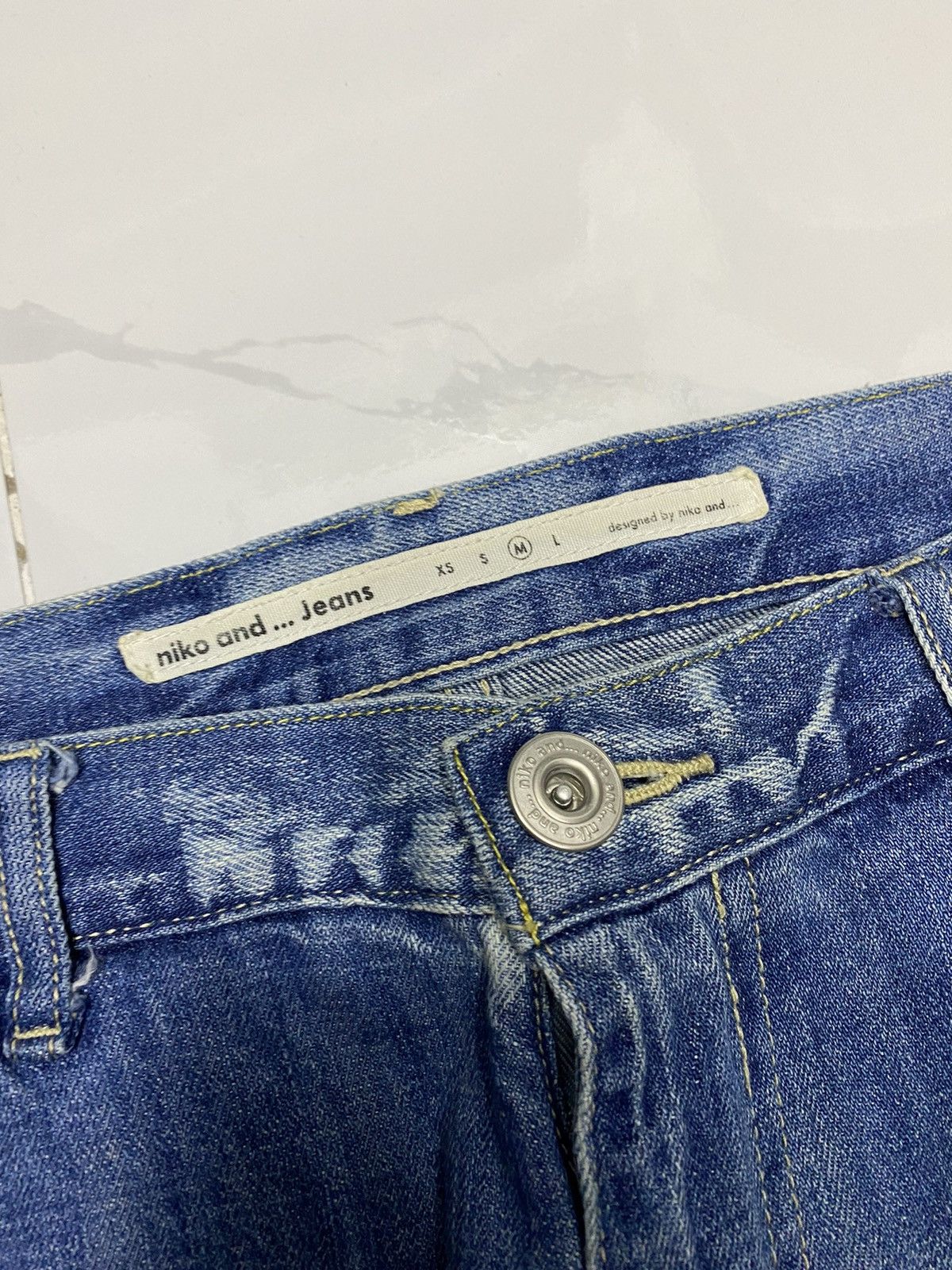 Issey Miyake 🔥NIKO AND PATCHWORK BAGGY DENIM JEANS Size US 31 - 7 Thumbnail