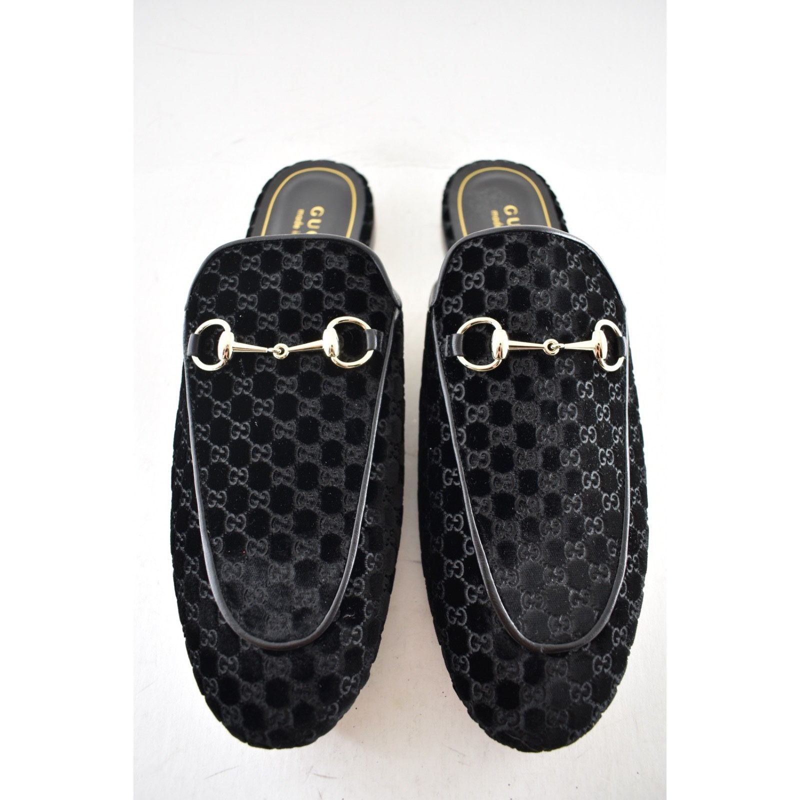Gucci Gucci Princetown Velvet GG Black Backless Mule Flat 41 Size US 11 / IT 41 - 13 Thumbnail