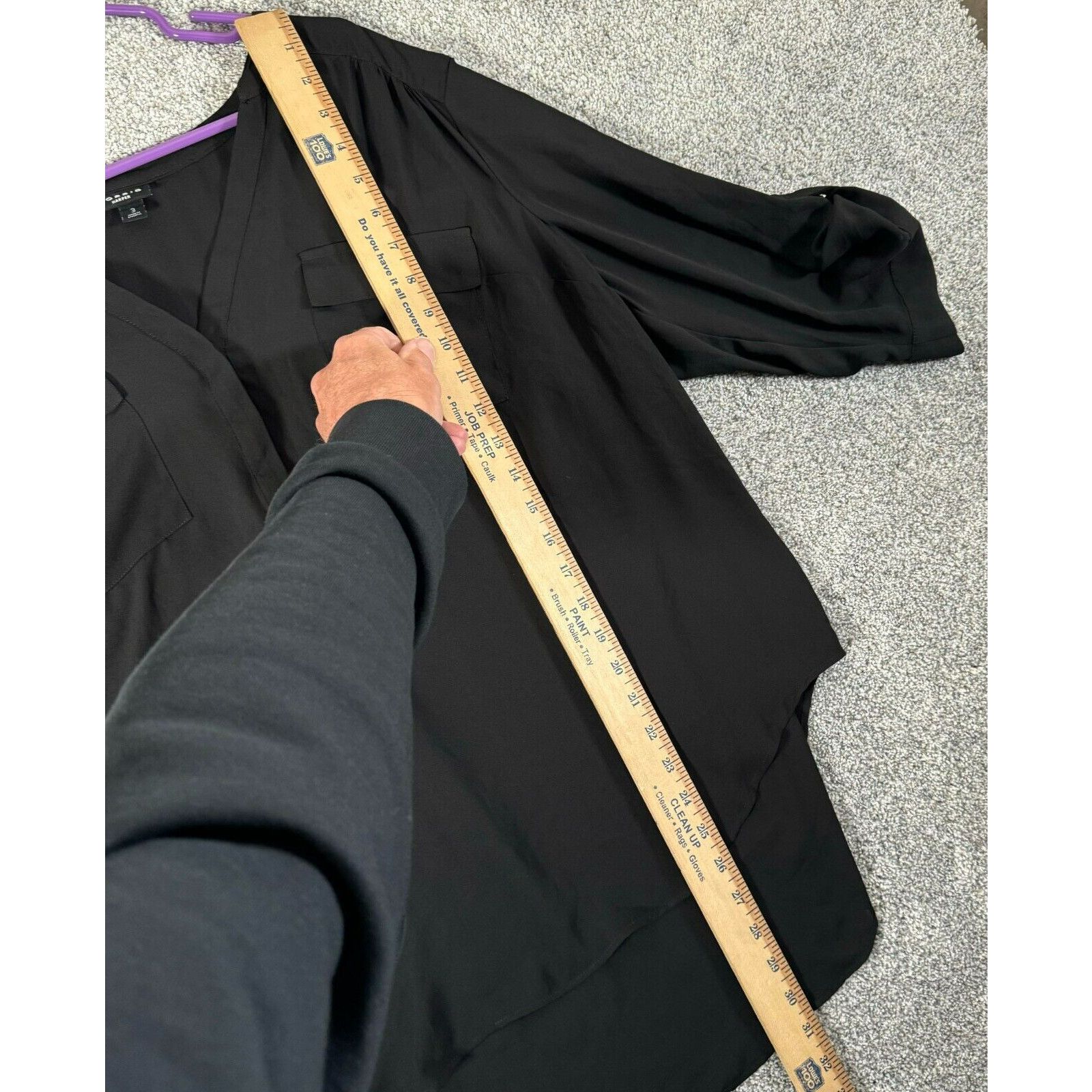 Other Torrid Harper Semi Sheer Top 3X Plus Hi-Lo Roll Tab Witchy Size 3XL / US 20-22 - 11 Thumbnail