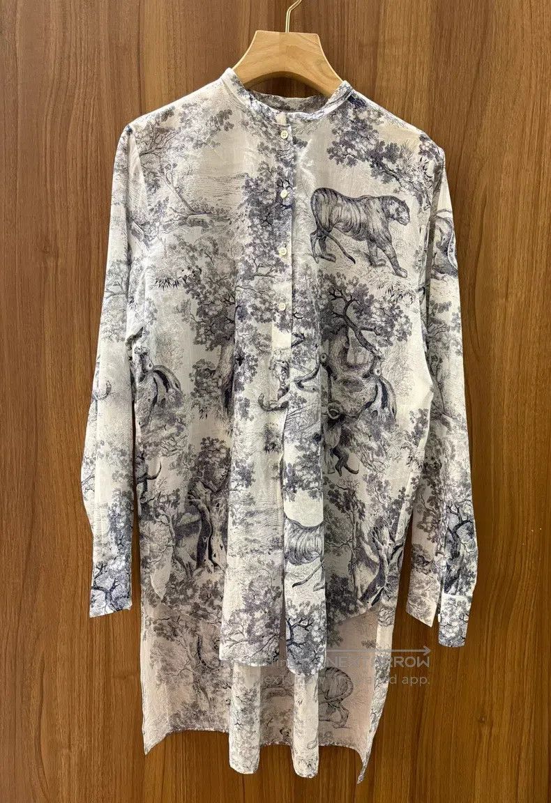 Dior Dior Jungle Series Printed Shirts Size S / US 4 / IT 40 - 1 Thumbnail