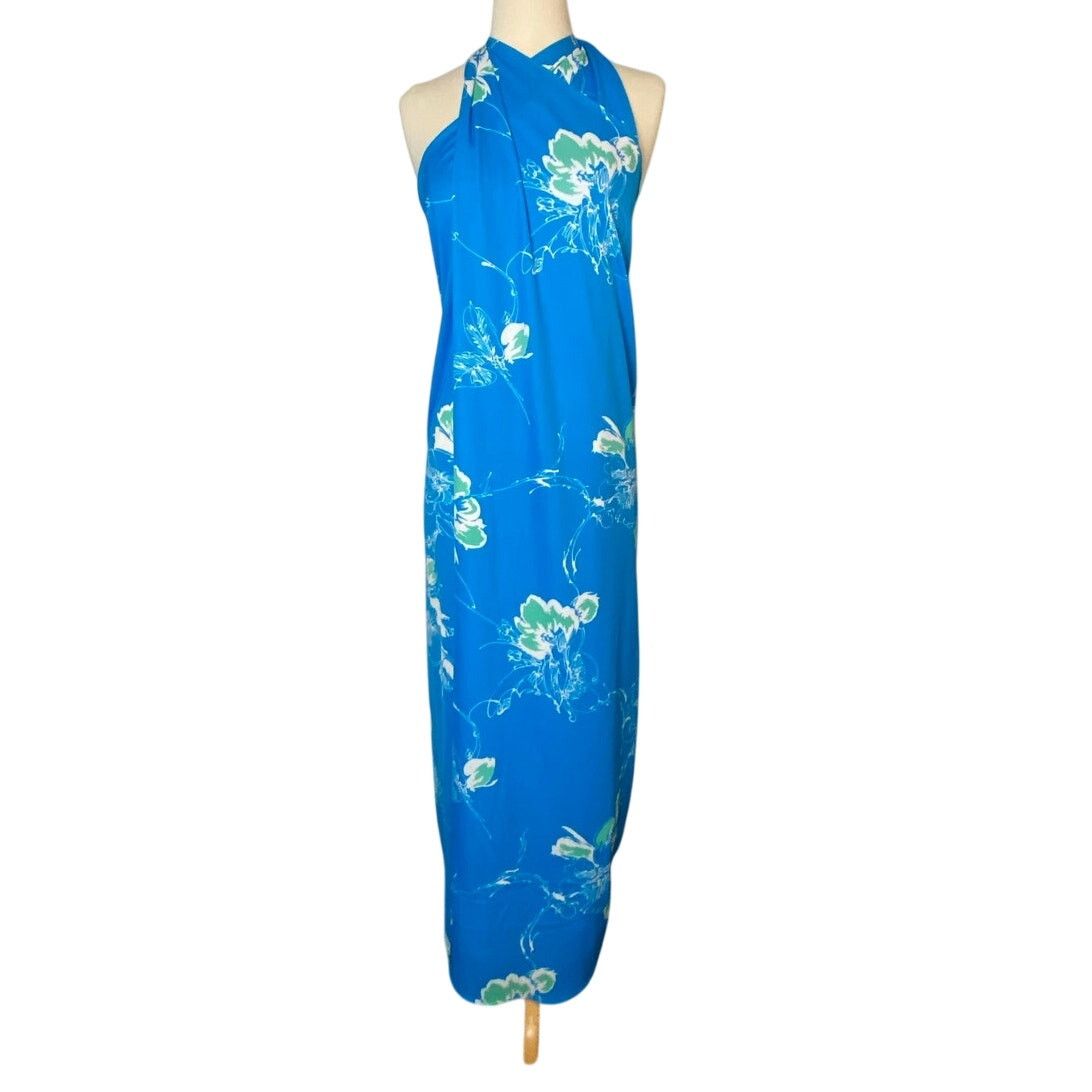 Vintage Vintage RARE Mele Mele Hawaiian Wrap Maxi Dress, OS Size ONE SIZE - 1 Thumbnail