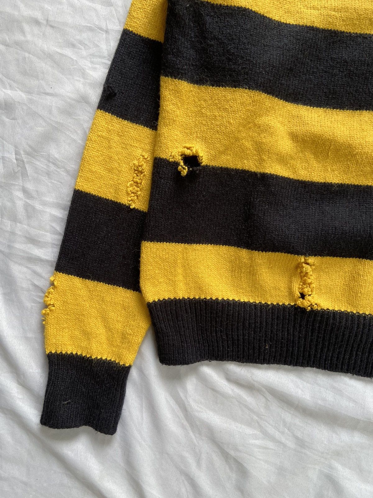Japanese Brand PUNK STRIPED JAPAN STYLE KNIT LONG SLEEVE Size US M / EU 48-50 / 2 - 7 Thumbnail
