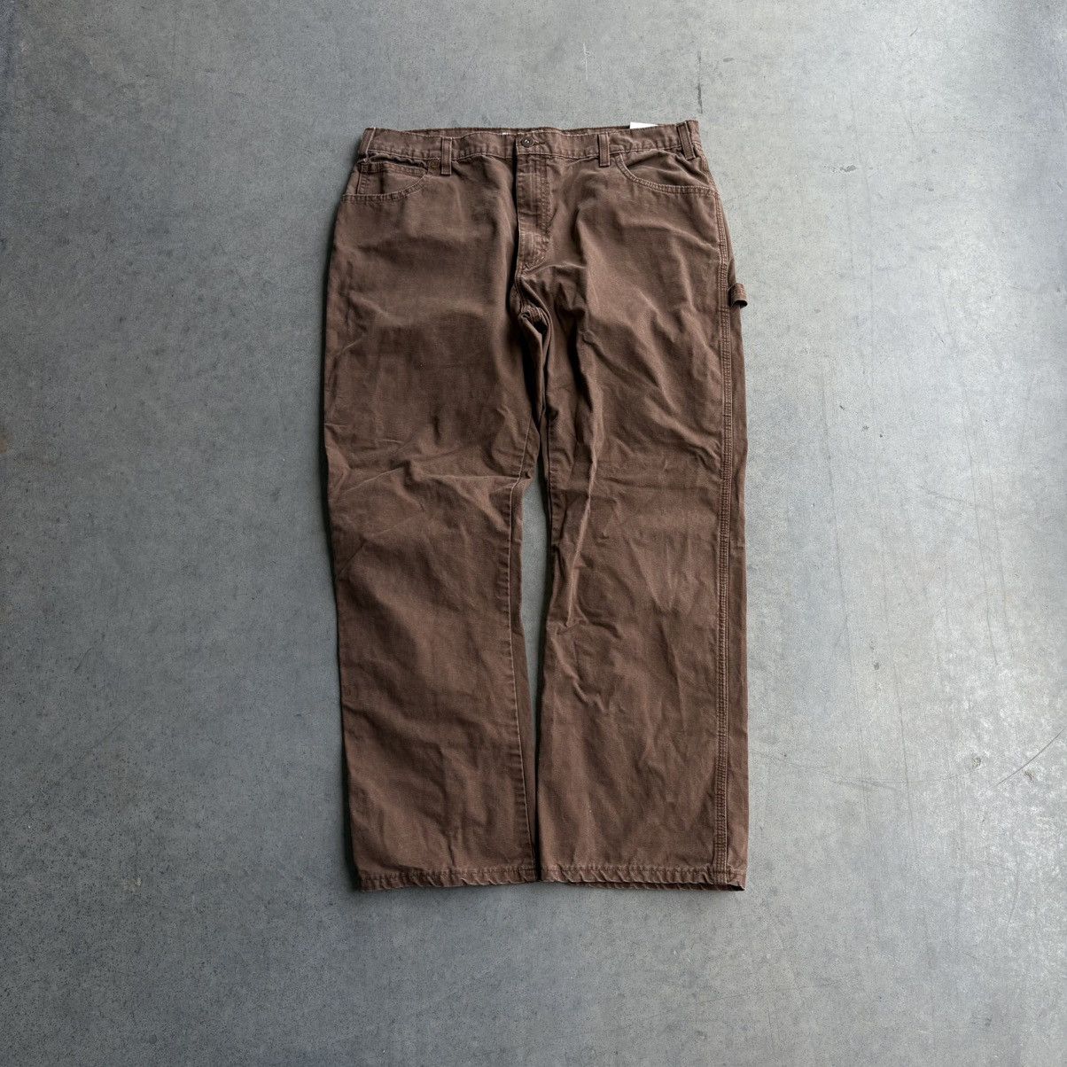 Dickies Vintage Brown Dickies Carpenter Pants Workwear 36x30 Baggy Size US 36 / EU 52 - 9 Thumbnail