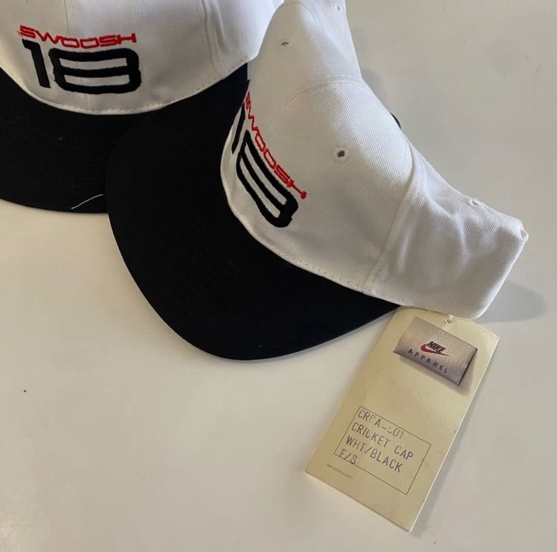 Nike Dead Stock Vintage 90s NIKE swoosh Hat Size ONE SIZE - 4 Thumbnail
