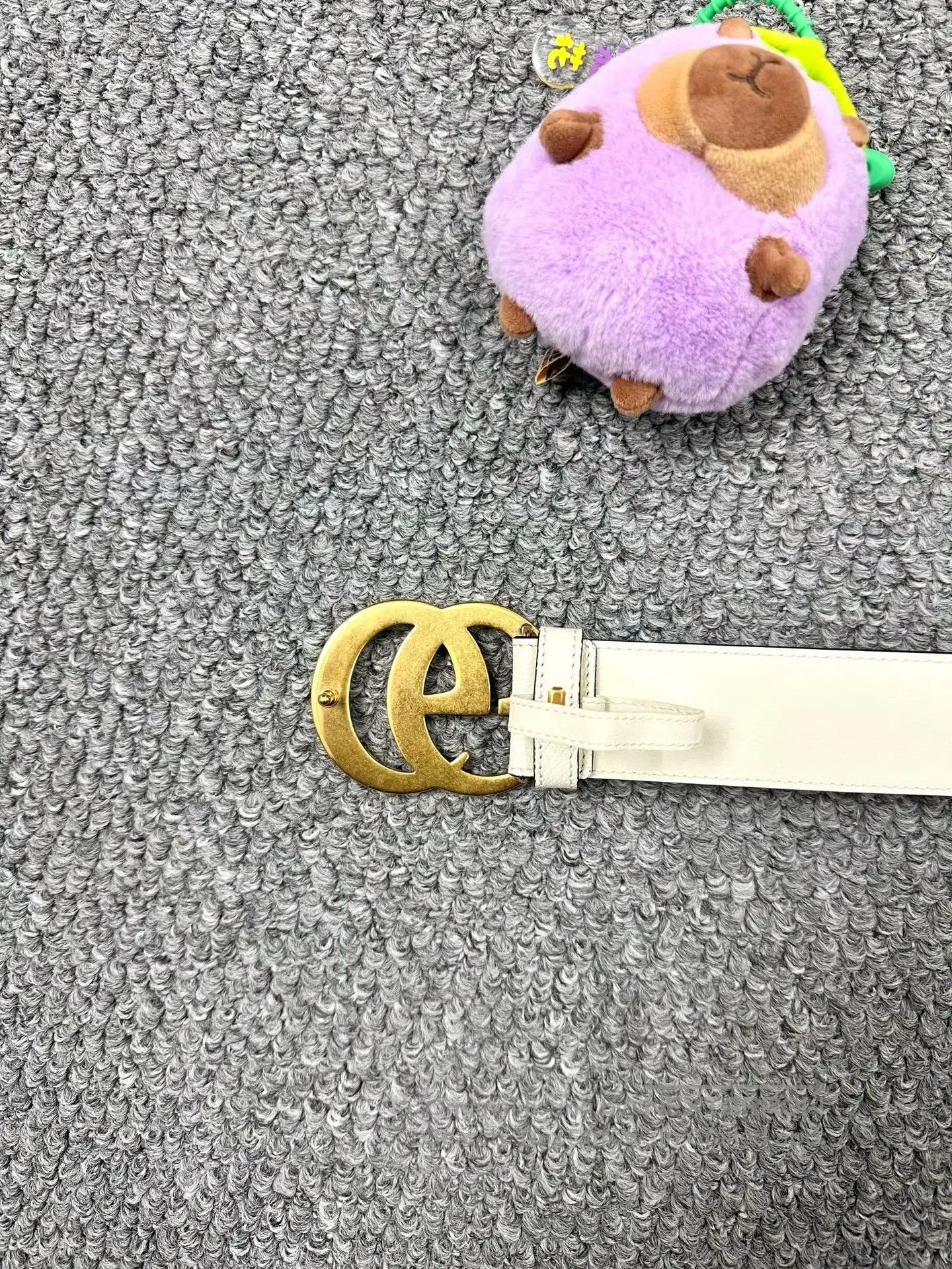Gucci Guicci White Belt| Size ONE SIZE - 3 Thumbnail