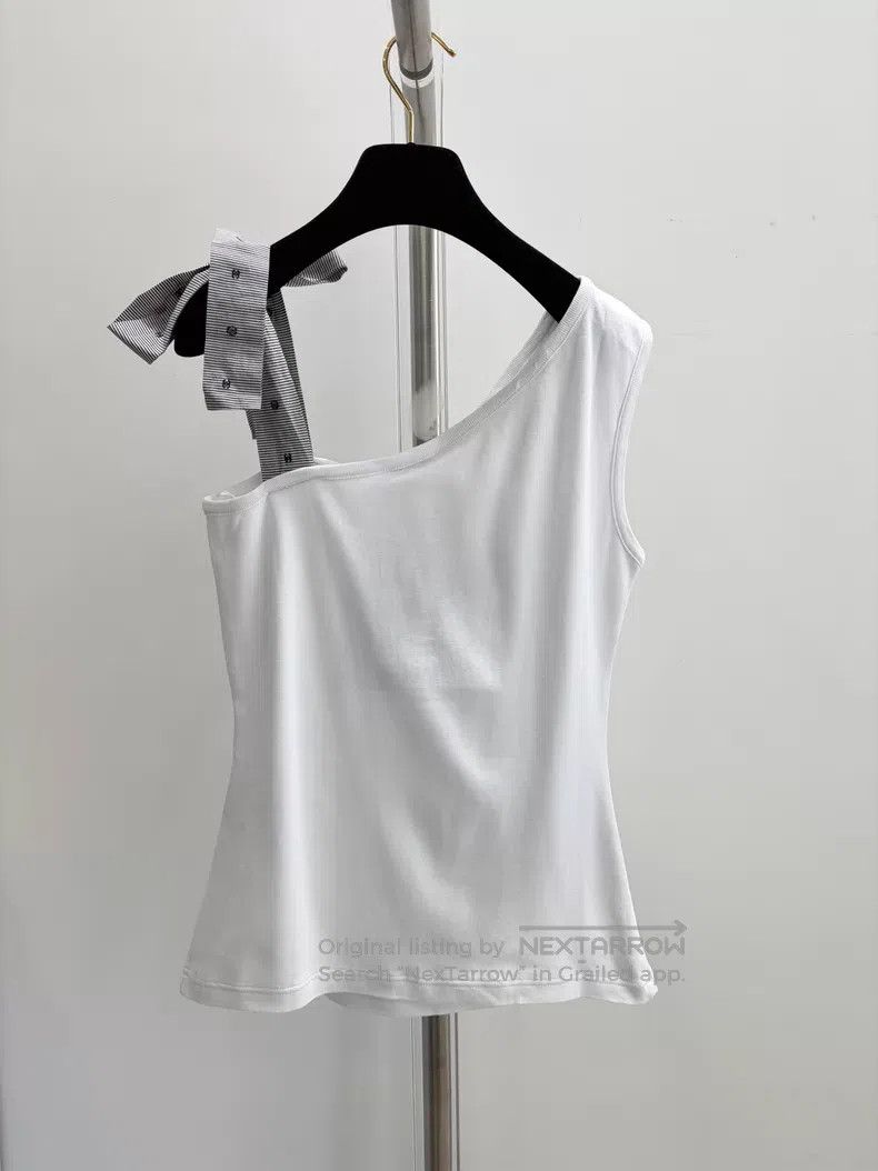 Chanel Chanel One-shoulder slanted shoulder bow double c suspende Size XS / US 0-2 / IT 36-38 - 2 Thumbnail