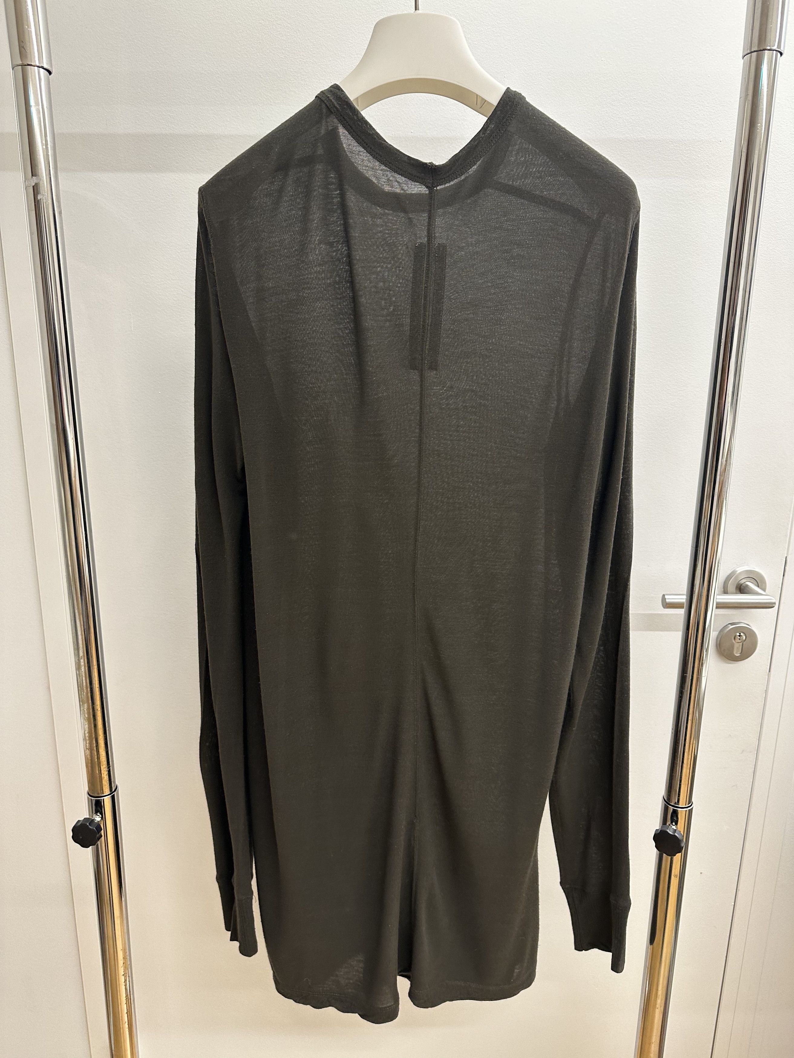 Rick Owens Super fine jersey long sleeve top Size US XS / EU 42 / 0 - 2 Thumbnail
