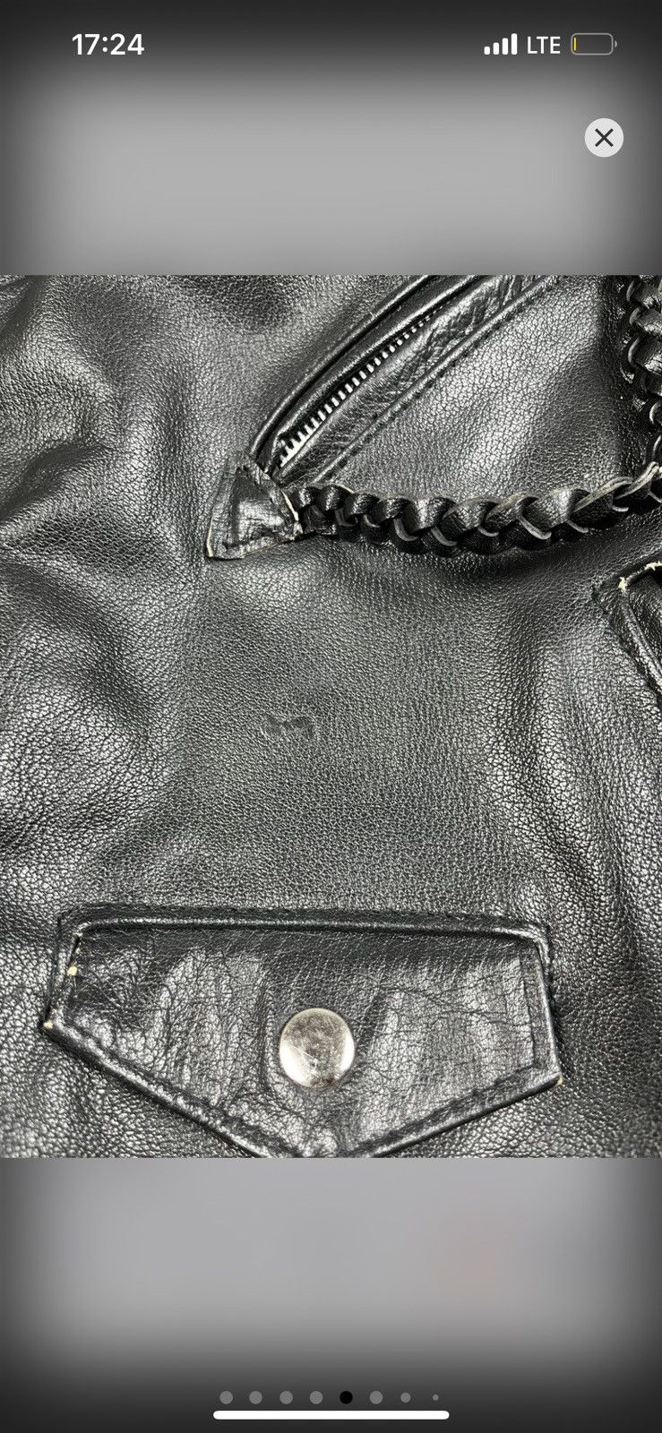 Leather Rare Vintage 80s Leather Biker Jacket England Punk Style Size US L / EU 52-54 / 3 - 9 Thumbnail