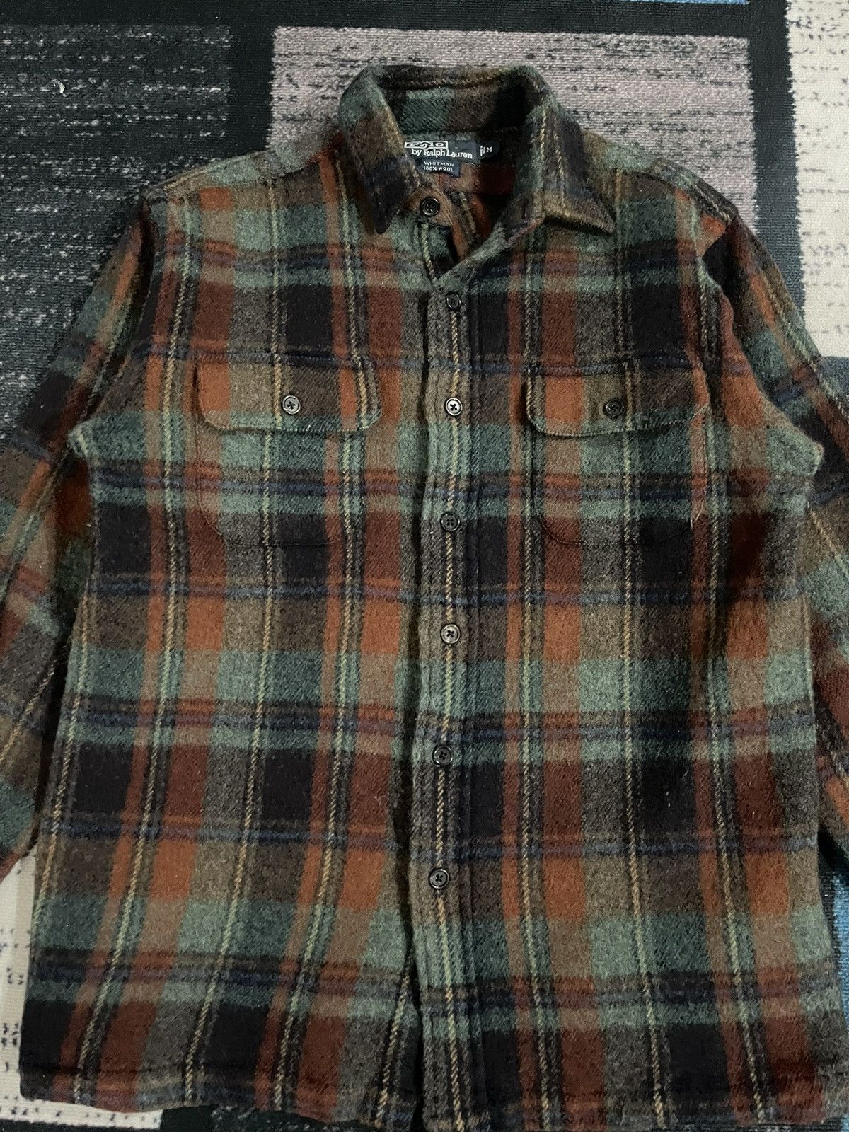 Polo Ralph Lauren Vintage Polo Ralph Lauren Whitman Wool Plaid Shirt Size US M / EU 48-50 / 2 - 5 Thumbnail