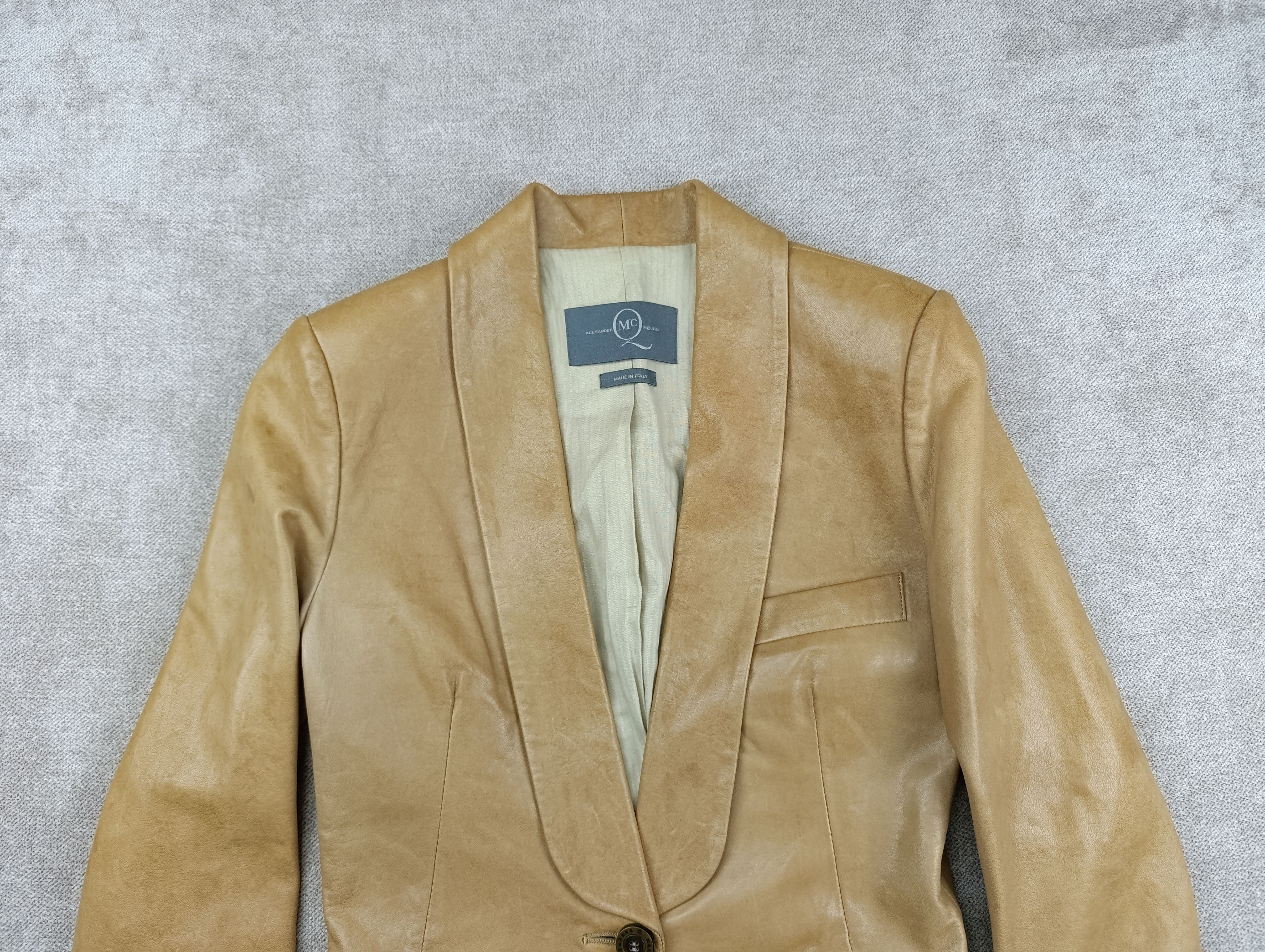 Alexander McQueen McQ Alexander McQueen Lamb Leather Blazer Jacket Size IT 40 Size S / US 4 / IT 40 - 3 Thumbnail