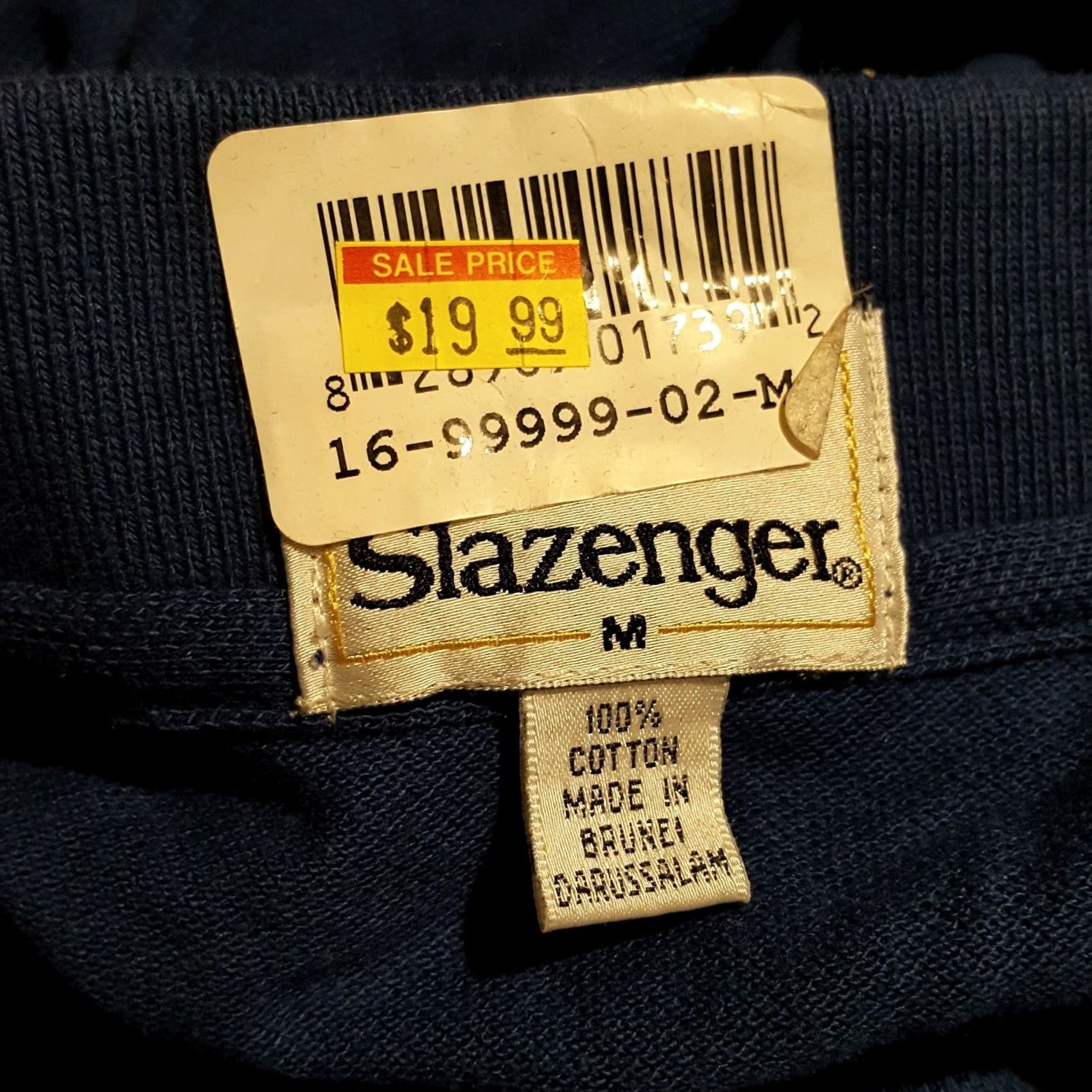 Vintage VINTAGE Slazenger Polo Shirt Navy Blue 90s Short Sleeve Collared Knit Cotton Mens M Size US M / EU 48-50 / 2 - 6 Thumbnail
