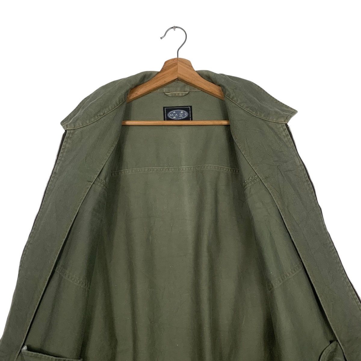 Japanese Brand MAUI And Sons Double Pocket Green Chore Jacket #1804-C16 Size US XL / EU 56 / 4 - 12 Thumbnail