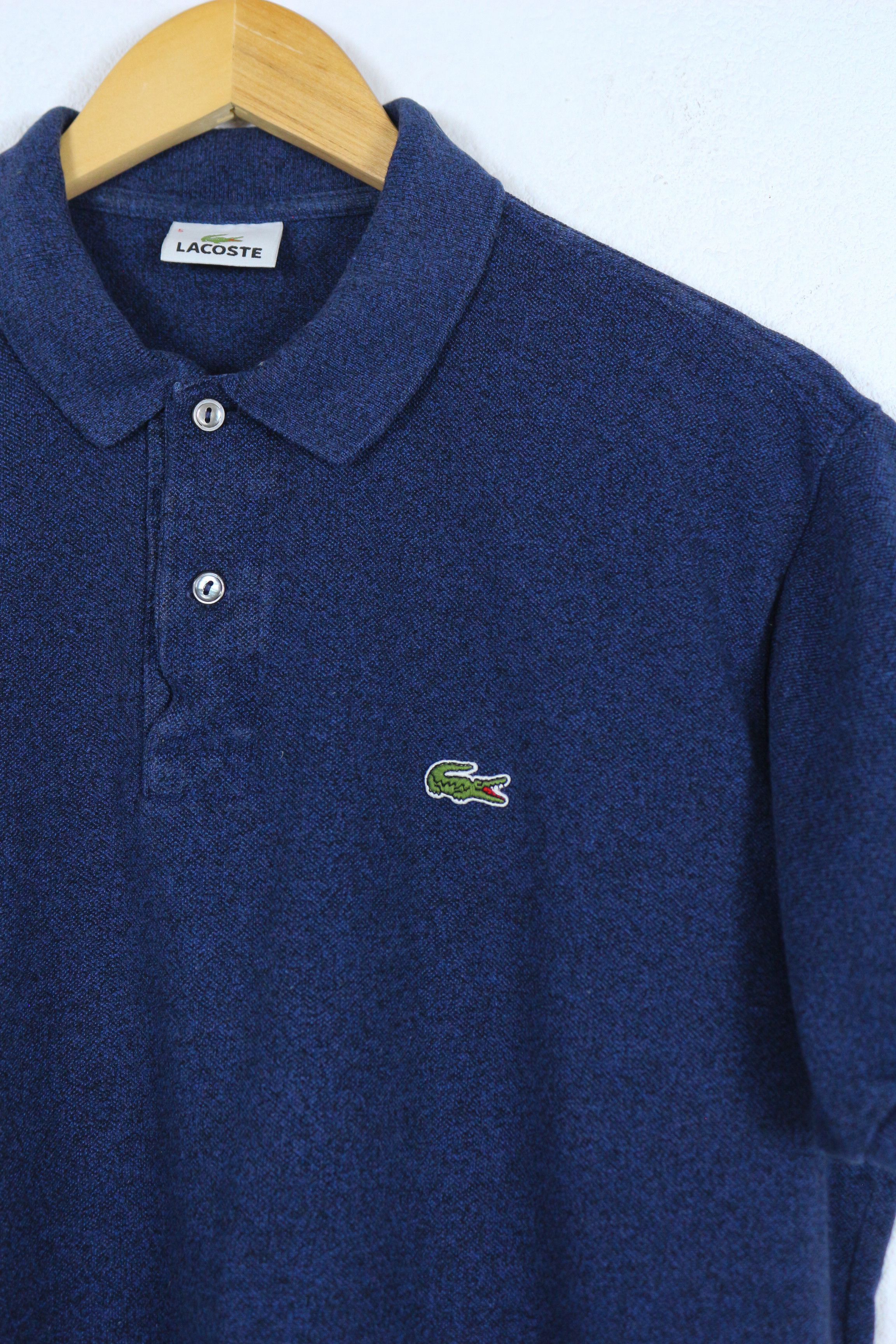 Lacoste Vintage Lacoste Croc Logo Navy Rugby Polo Shirt 90s Size US L / EU 52-54 / 3 - 2 Thumbnail
