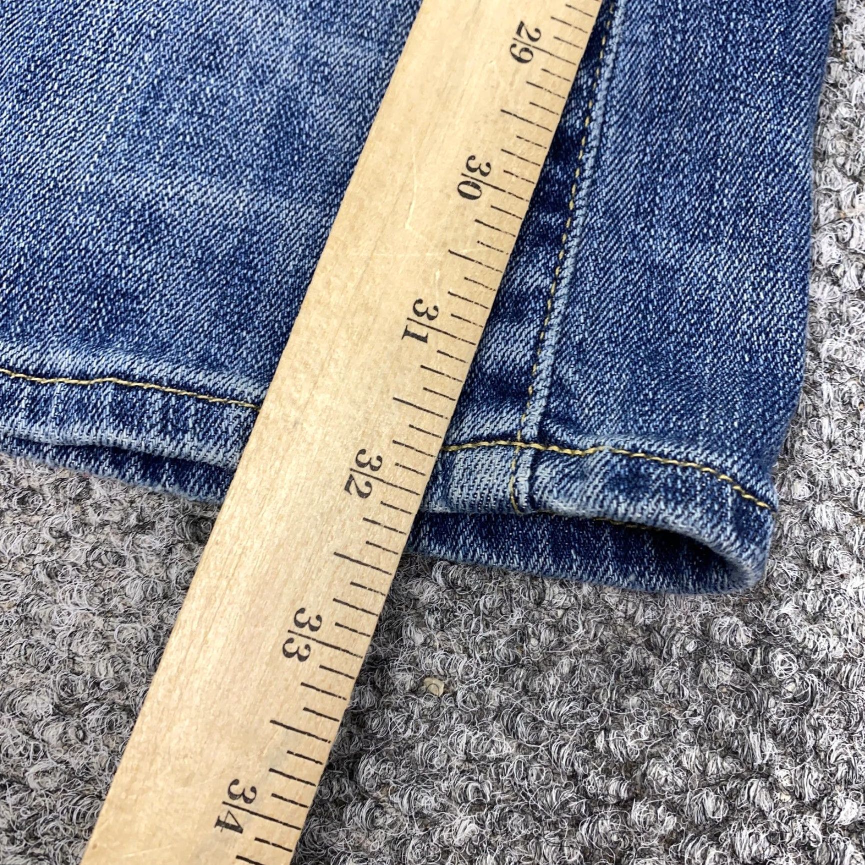 Ralph Lauren Ralph Lauren Sport Jeans Womens 35x32 Blue Denim Straight Leg Stretch Pants Jeans Woman 35x32 Medium Blue Pockets Distressed 90s? Size 24" / US 00 / IT 34 - 4 Thumbnail