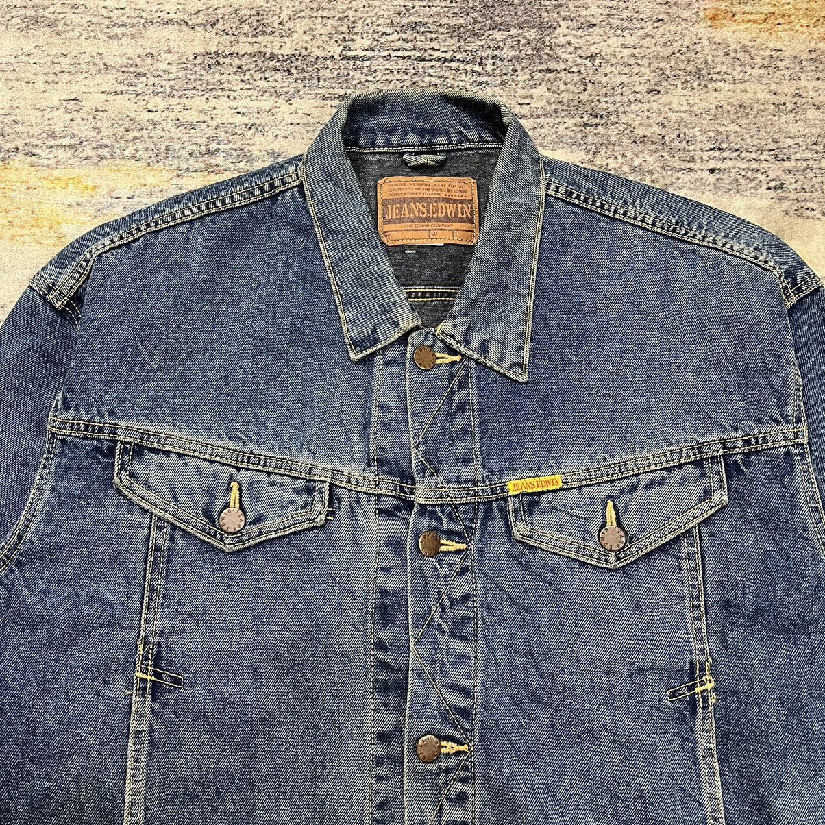 Edwin × Japanese Brand × Vintage Vintage 90s Edwin oversized denim jacket Size US L / EU 52-54 / 3 - 3 Thumbnail