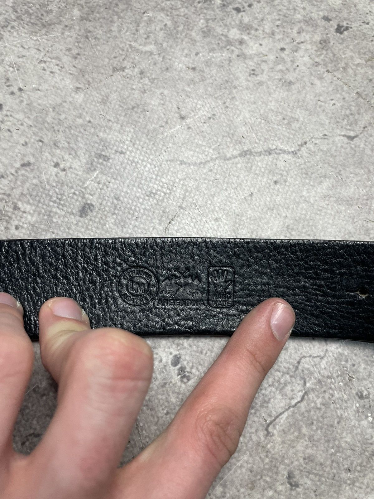 La Martina Vintage La Martina Leather Belt 95cm Size ONE SIZE - 6 Thumbnail