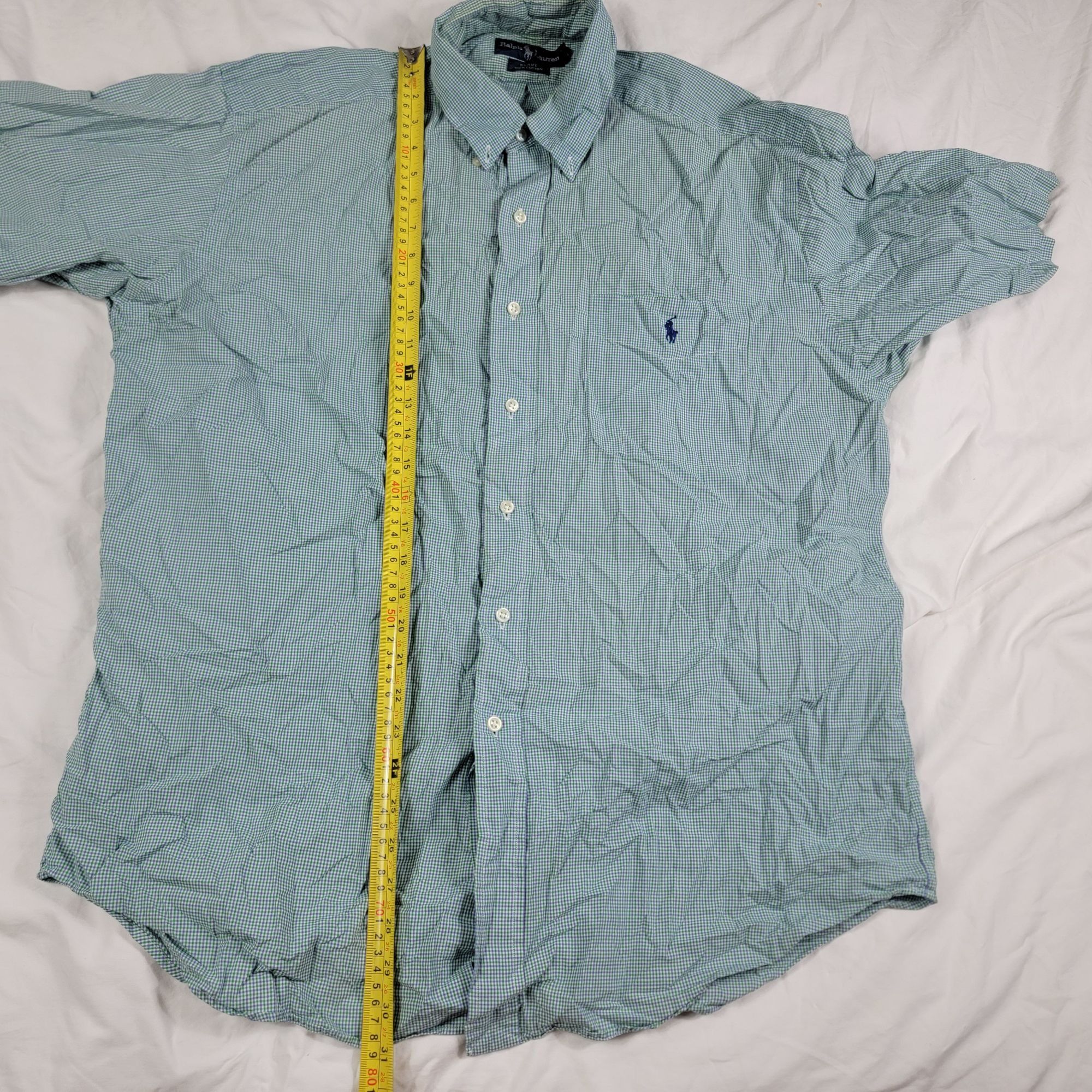 Ralph Lauren Ralph Lauren Blake Mens Large Green Plaid Button Down Shirt Size US L / EU 52-54 / 3 - 9 Thumbnail