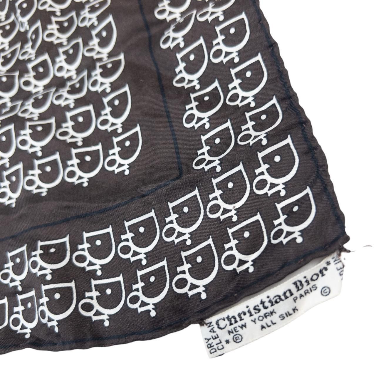 Dior Vintage Dior Monogram Scarf Size ONE SIZE - 3 Thumbnail
