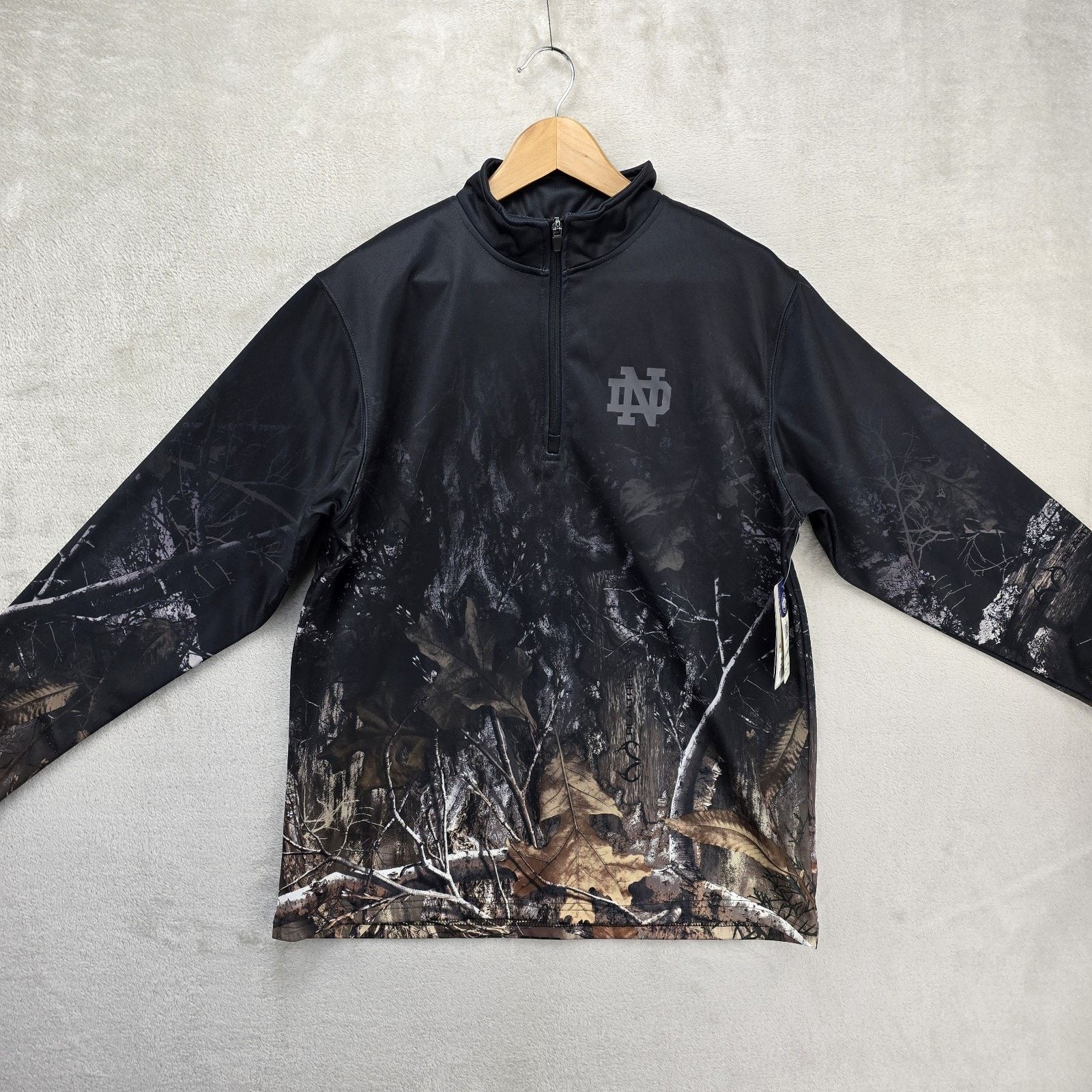 Colosseum Athletics Notre Dame Fighting Irish 1/4 Zip M Colosseum Realtree Camo Size US M / EU 48-50 / 2 - 2 Thumbnail