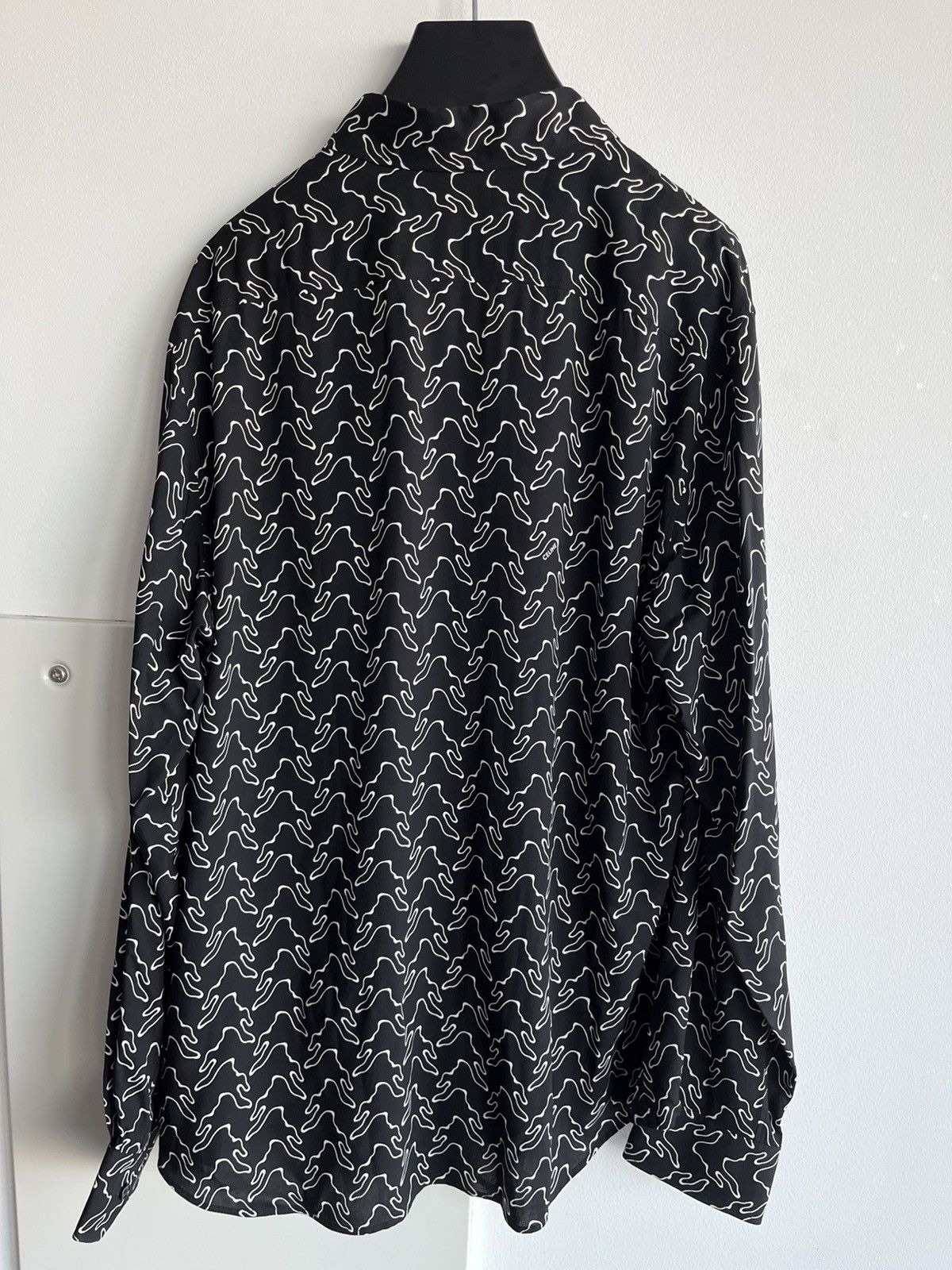 Celine × Hedi Slimane Super Runway Geometric Logo Shirt Celine Hedi Slimane Rare Size US XL / EU 56 / 4 - 11 Thumbnail