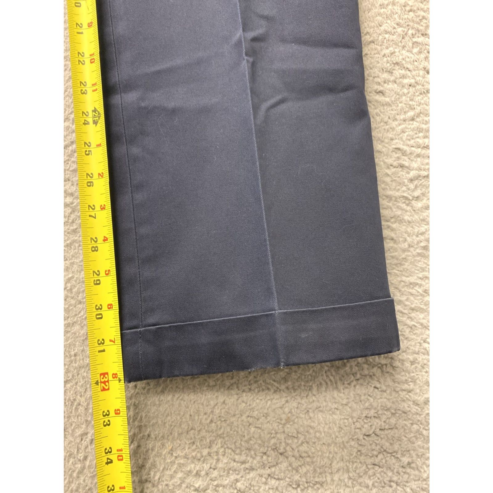 Brooks Brothers VINTAGE Brooks Brothers Mens Cotton Chino Pants Dark Indigo Blue Size 33W x 32 Mens Size US 33 - 5 Thumbnail