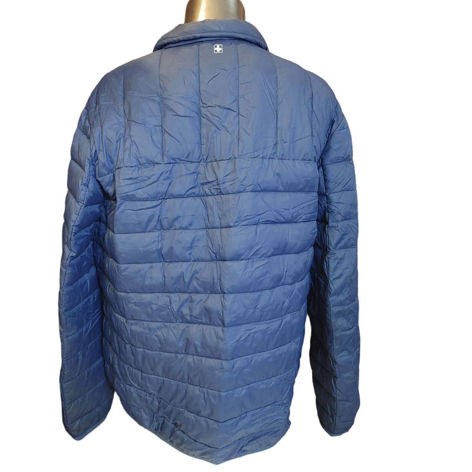 Other SwissTech Men's Blue/Gray Long Sleeve Puffer Jacket LG (42-4 Size US L / EU 52-54 / 3 - 2 Thumbnail