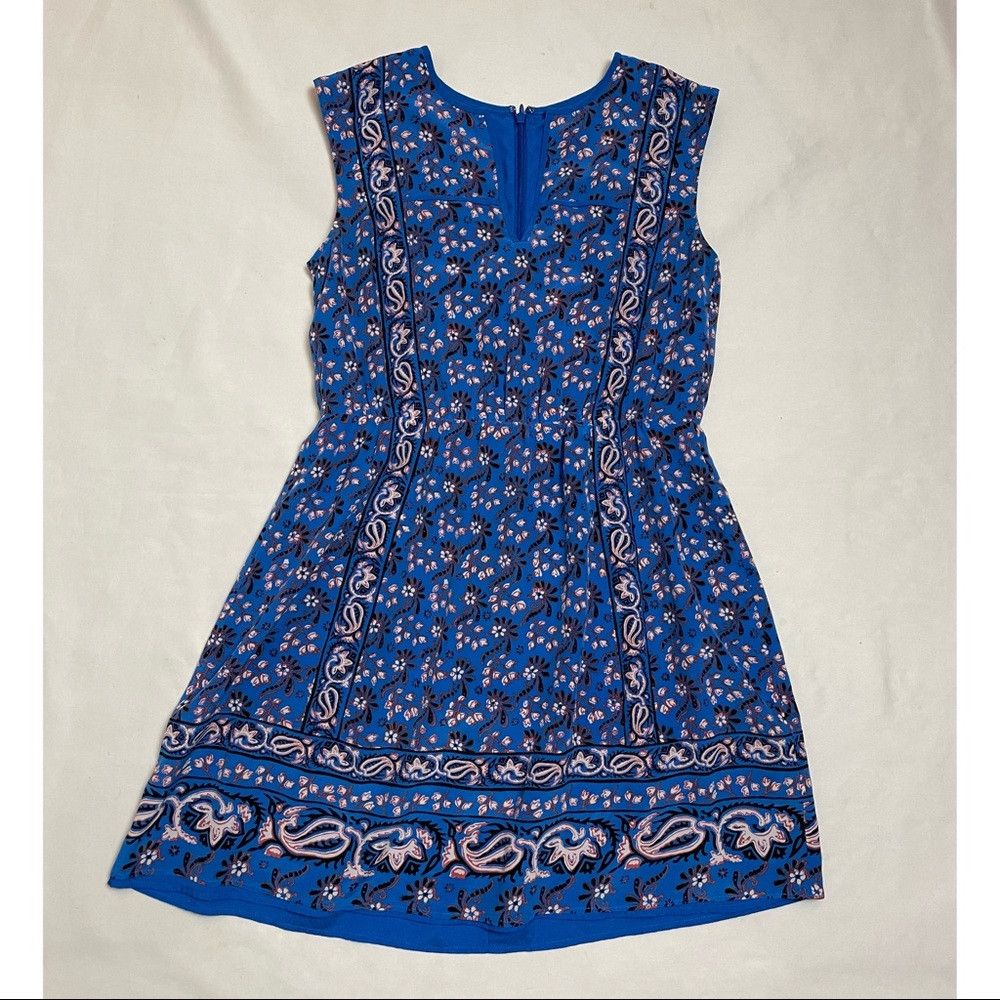 J.Crew J. Crew Silk Vintage Scarf Blue Dress Size 2 Size XS / US 0-2 / IT 36-38 - 6 Thumbnail