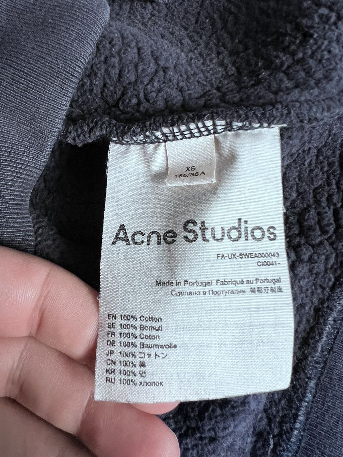 Acne Studios Acne studios Half zip sweatshirt face logo FA-UX-SWEA000043 Size US M / EU 48-50 / 2 - 10 Thumbnail