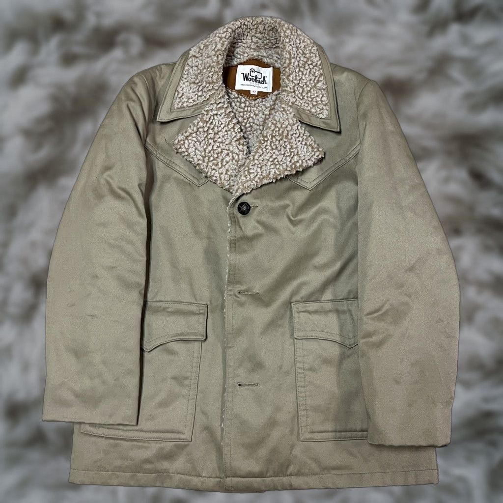 Vintage VINTAGE Woolrich Sherpa Lined Jacket Mens 42 Workwear Casual Winter Overcoat Size US XS / EU 42 / 0 - 1 Thumbnail